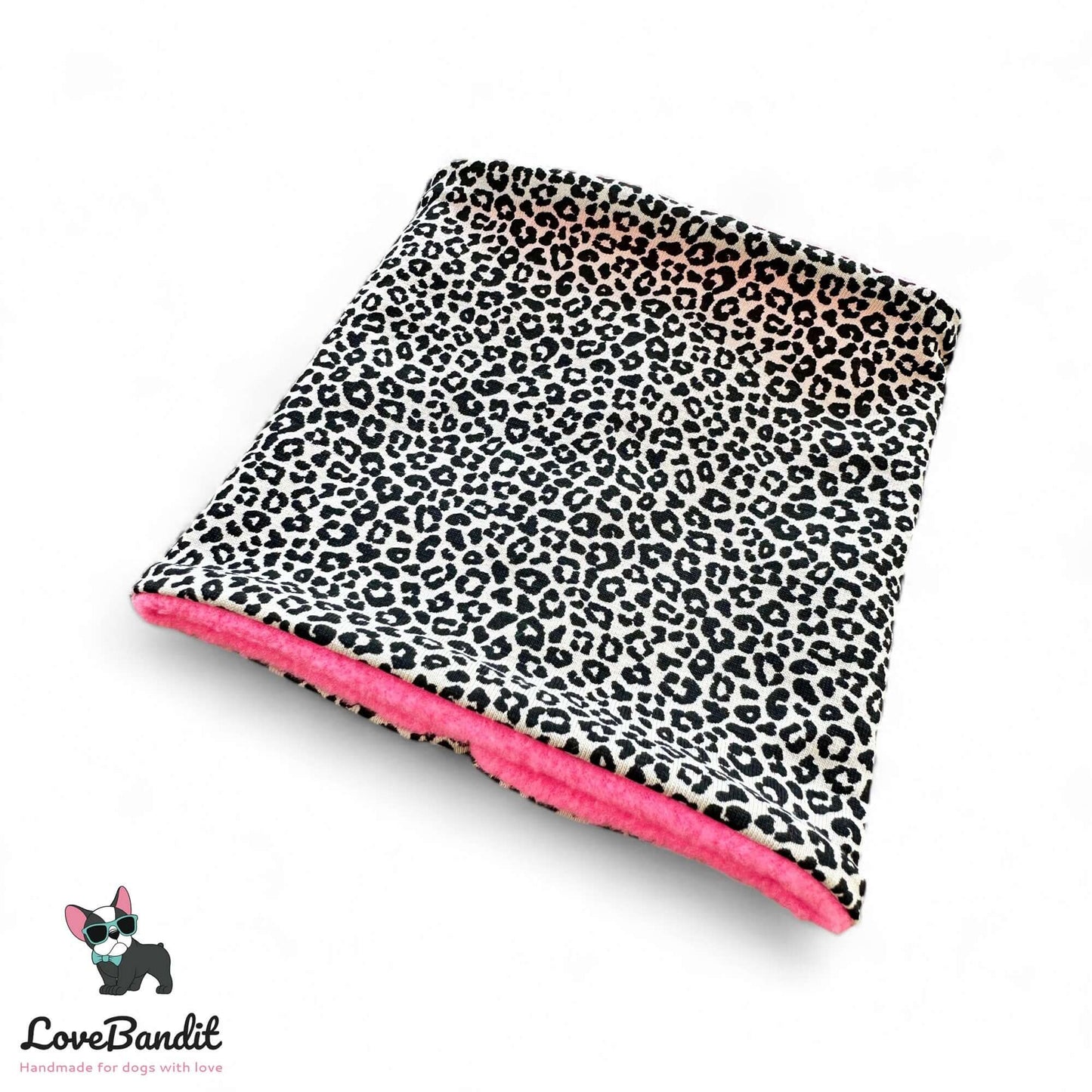 Hundeloop Hundeschal Neo Leo Leopardenprint Neon Fleece - LoveBandit