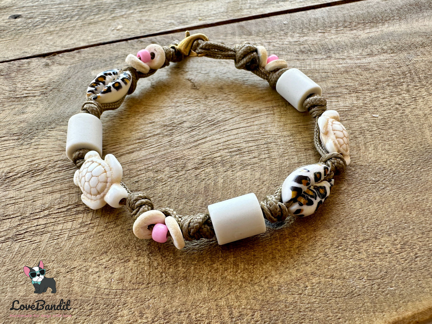 EM Keramik Armband "Leo Muschel voll angesagt" - LoveBandit
