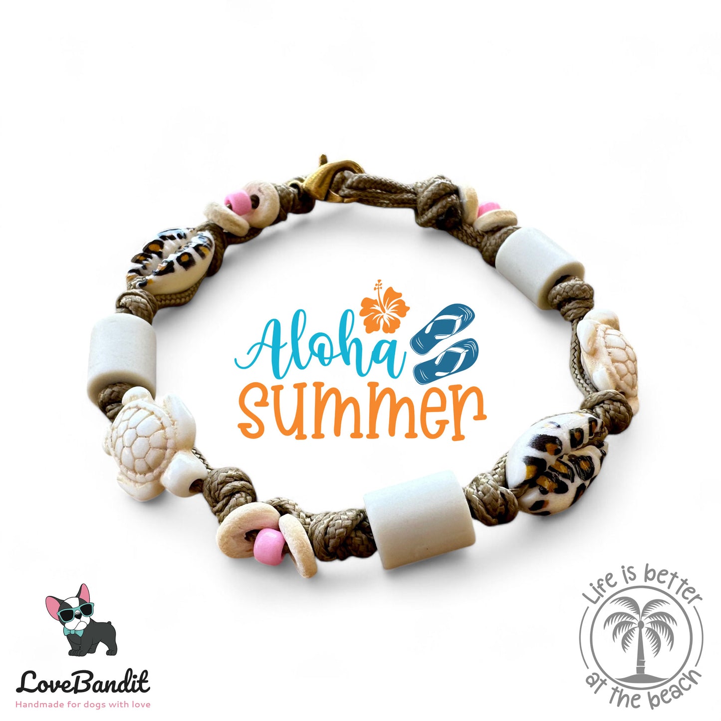 EM Keramik Armband "Leo Muschel voll angesagt" - LoveBandit