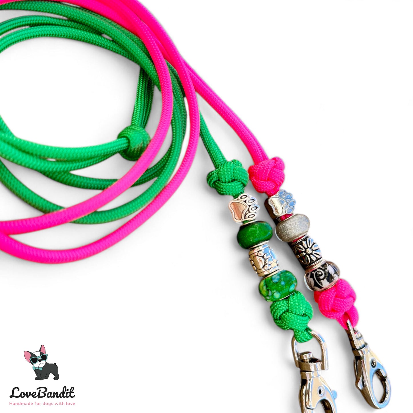 Hundepfeifenband "Grashüpfer" grasgrün Pfote - LoveBandit