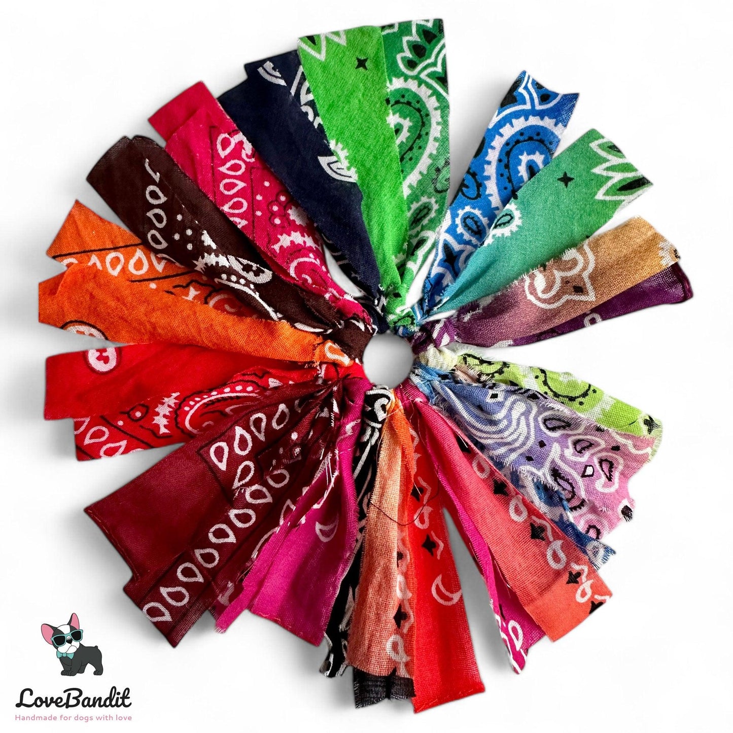 EM-Keramik Halsband Zeckenhalsband Pearl & Bandana Perlen - LoveBandit