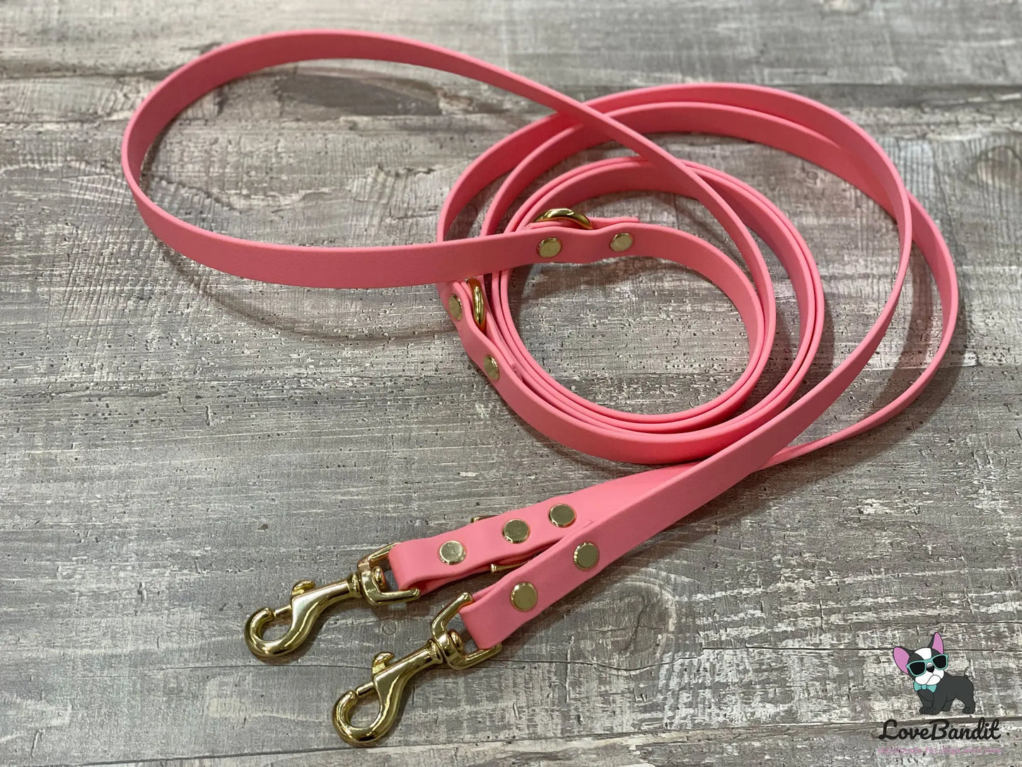 Klassische Hundeleine "Heaven midi" aus BioThane® und Messing VEGAN - LoveBandit