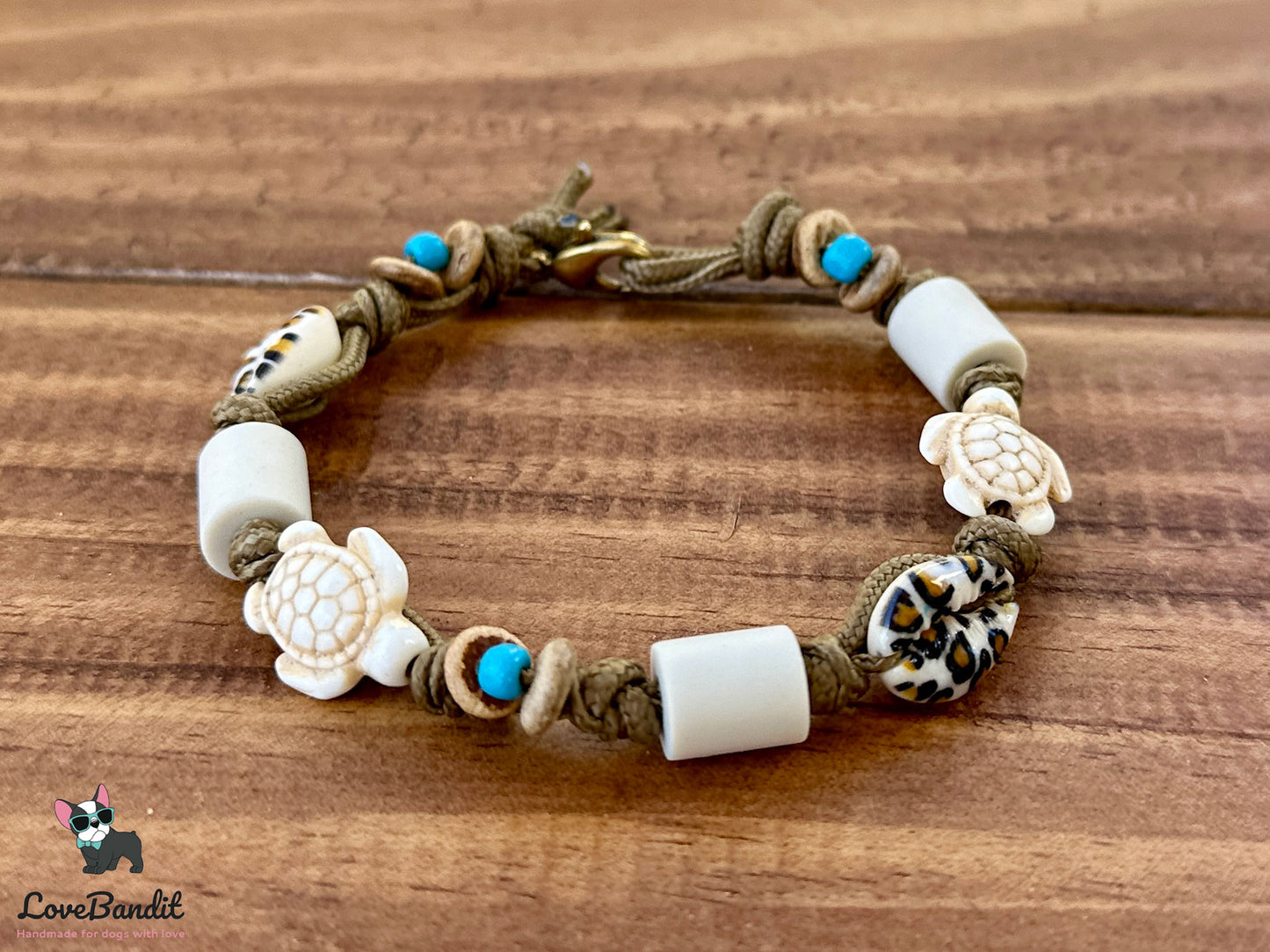 EM Keramik Armband "Leo Muschel voll angesagt" - LoveBandit