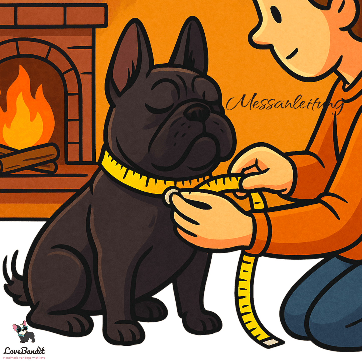 Hundeloop Hundeschal Schweinchen Wolken Bienen taupe Lovebandit