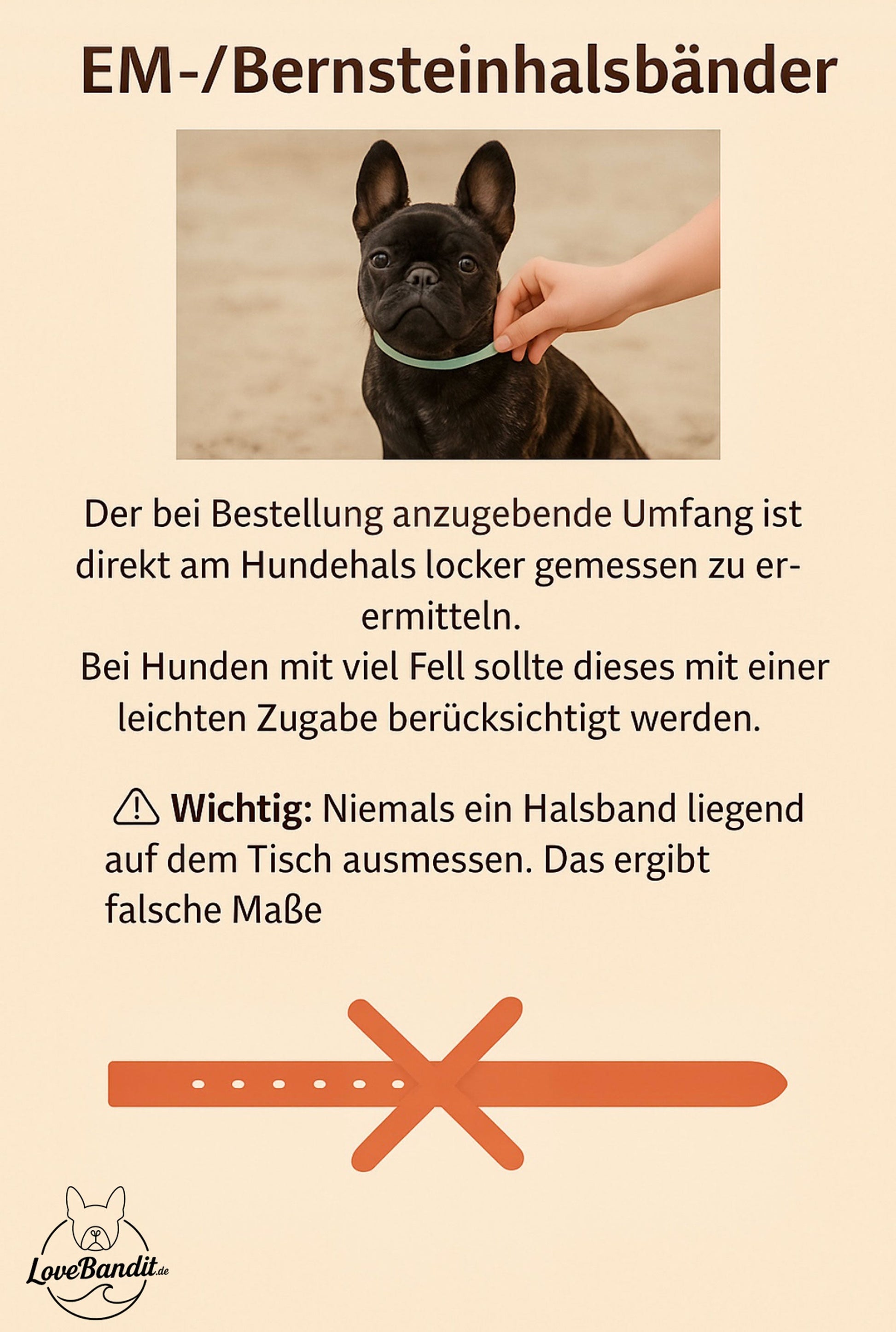 Weihnachtskette Schmuckkette Halsband für Hunde "Happy Xmas" - ohne EM Keramik Lovebandit