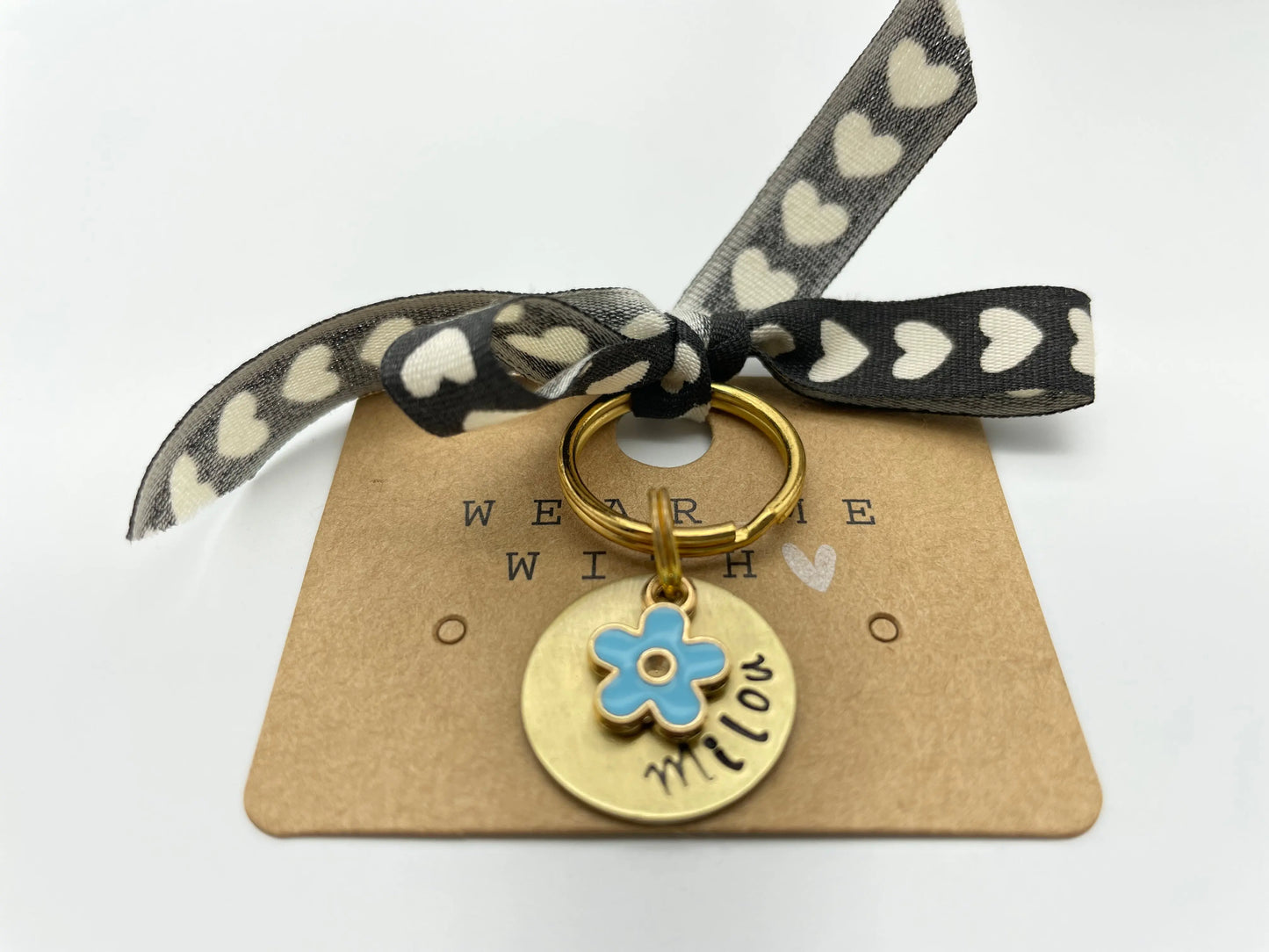 Kleine Hundemarke Mini aus Messing mit Anhänger - LoveBandit