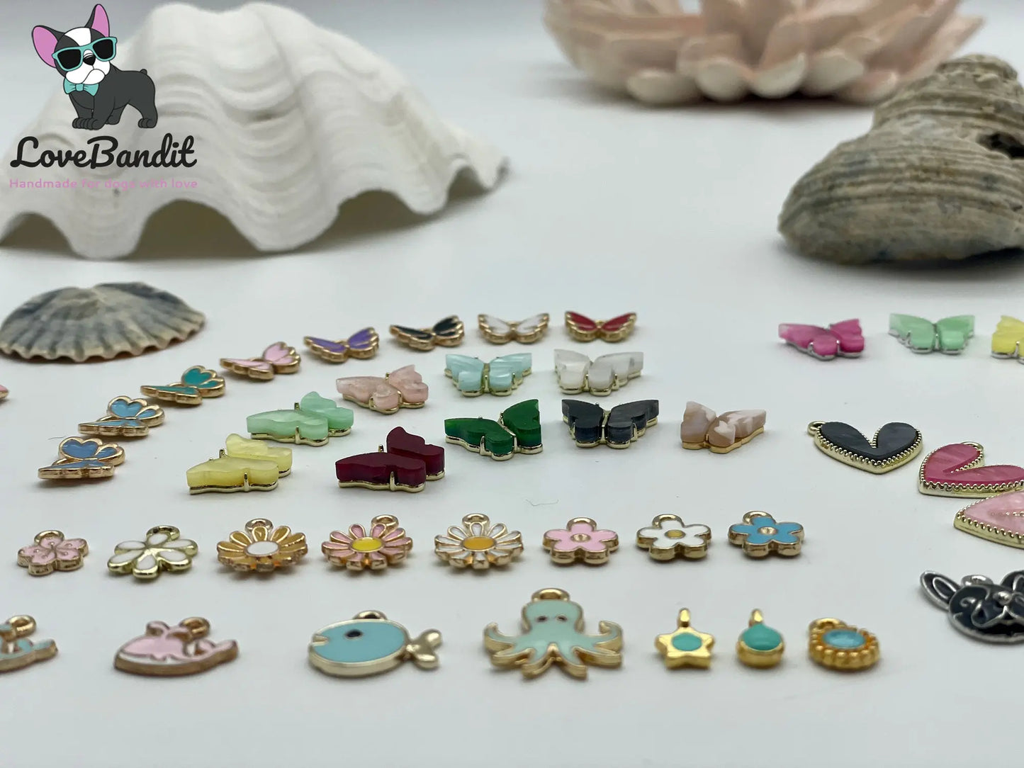 Kleine Hundemarke Mini aus Messing mit Anhänger - LoveBandit