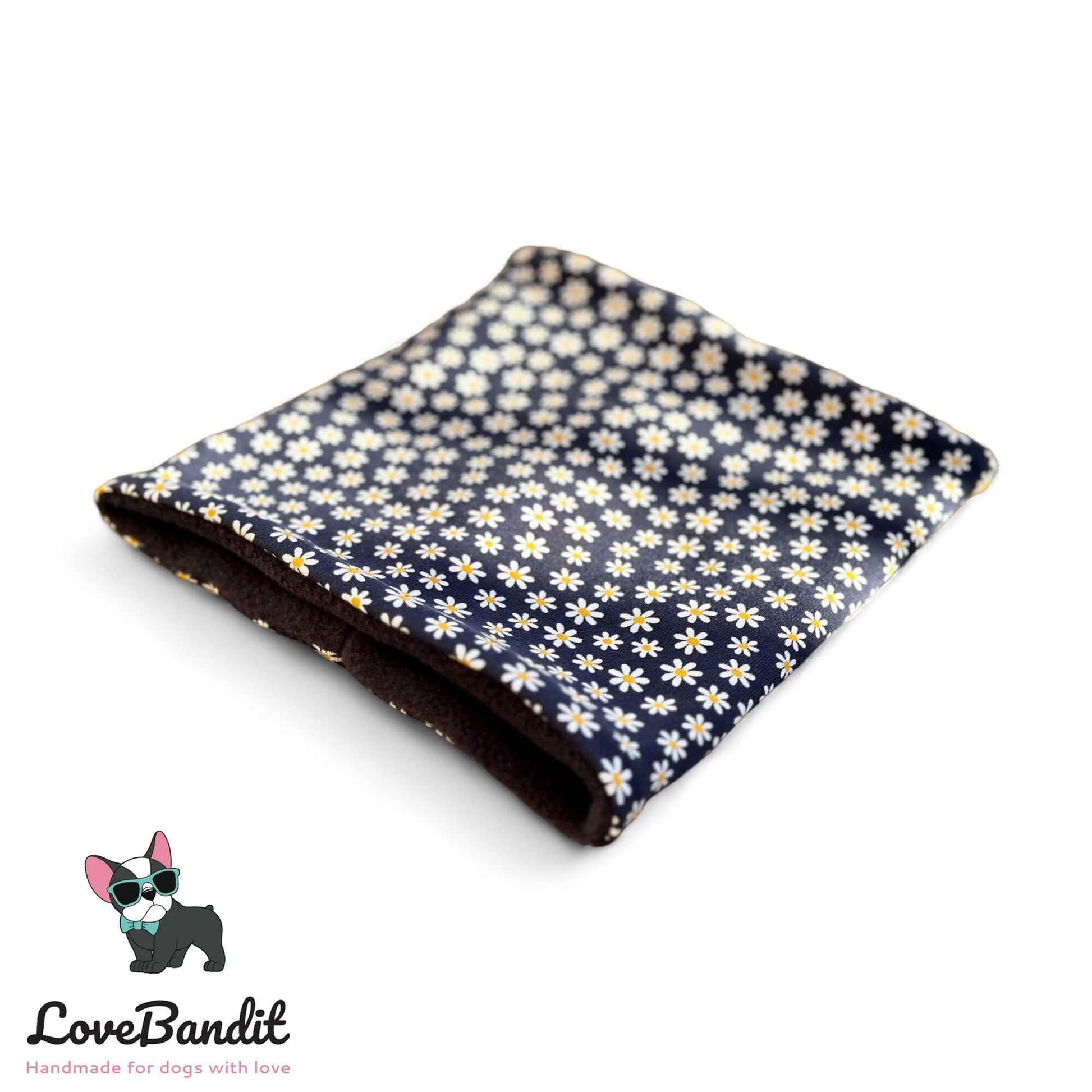 Hundeloop Hundeschal Gänseblümchen Dunkelblau - LoveBandit