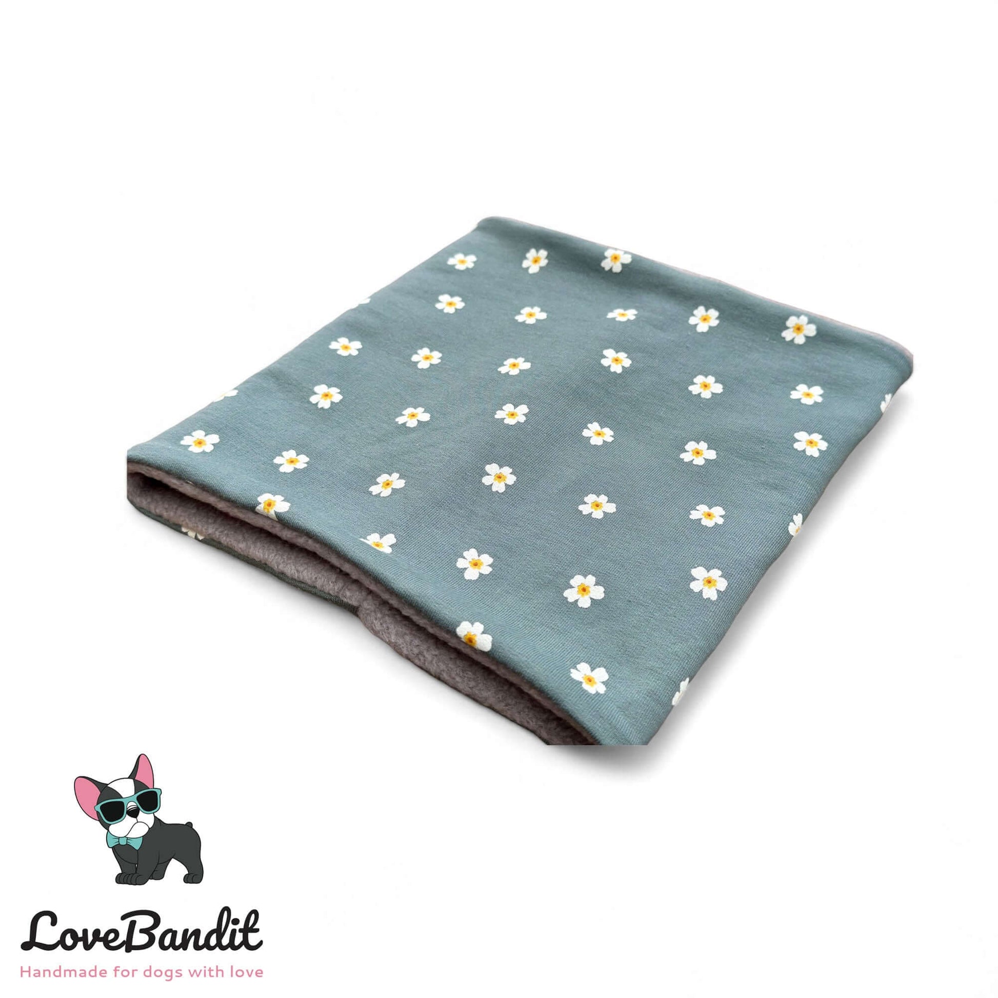 Hundeloop Hundeschal Gänseblümchen Daisy altgrün - LoveBandit
