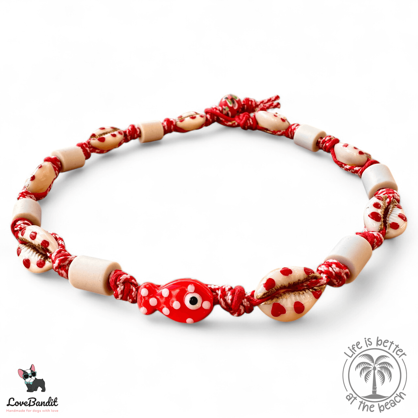 EM-Keramik Halsband "X-Mas" Muscheln - LoveBandit
