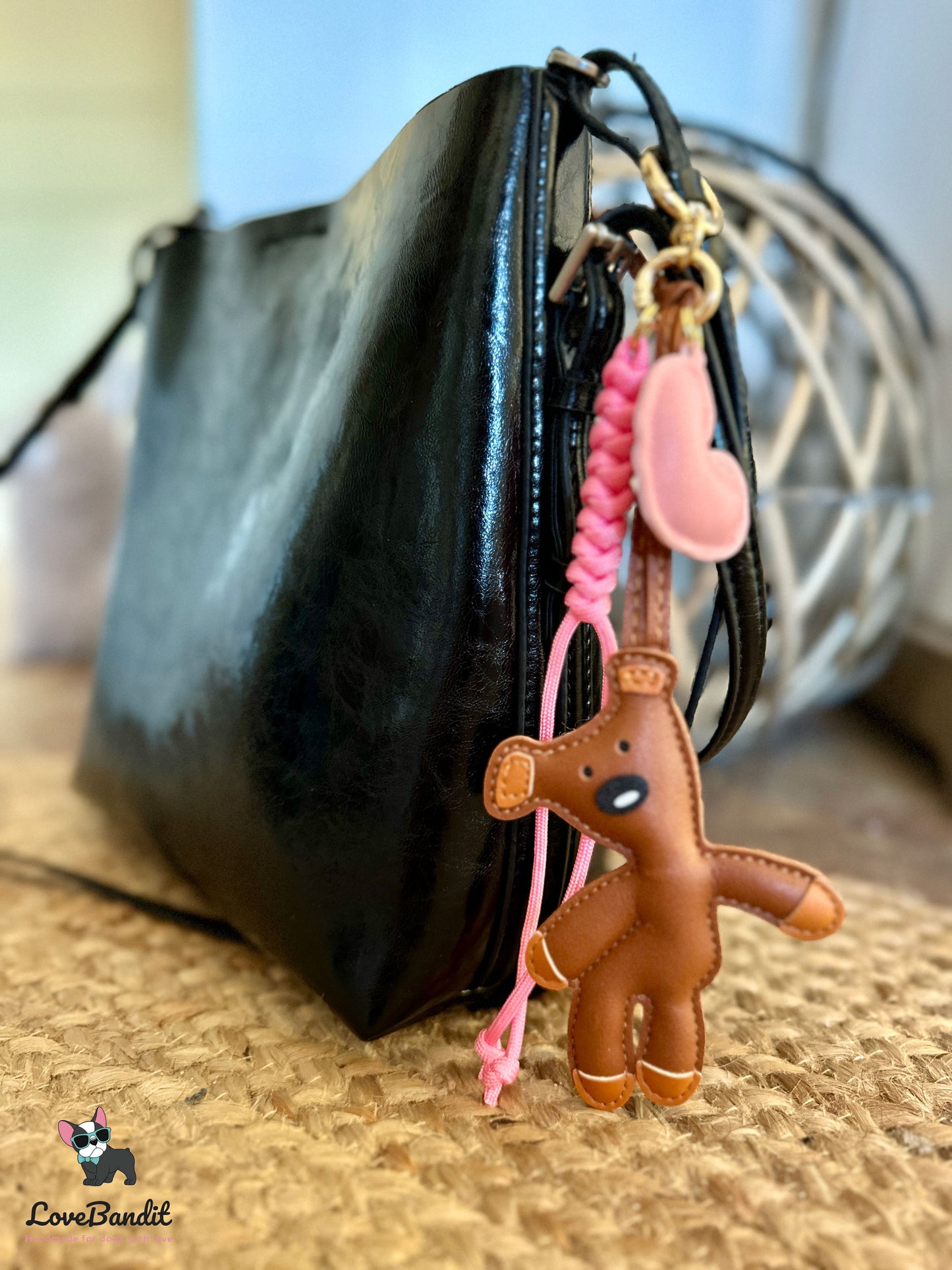 Taschenanhänger Bag Charm frecher Bär cognacbraun - LoveBandit