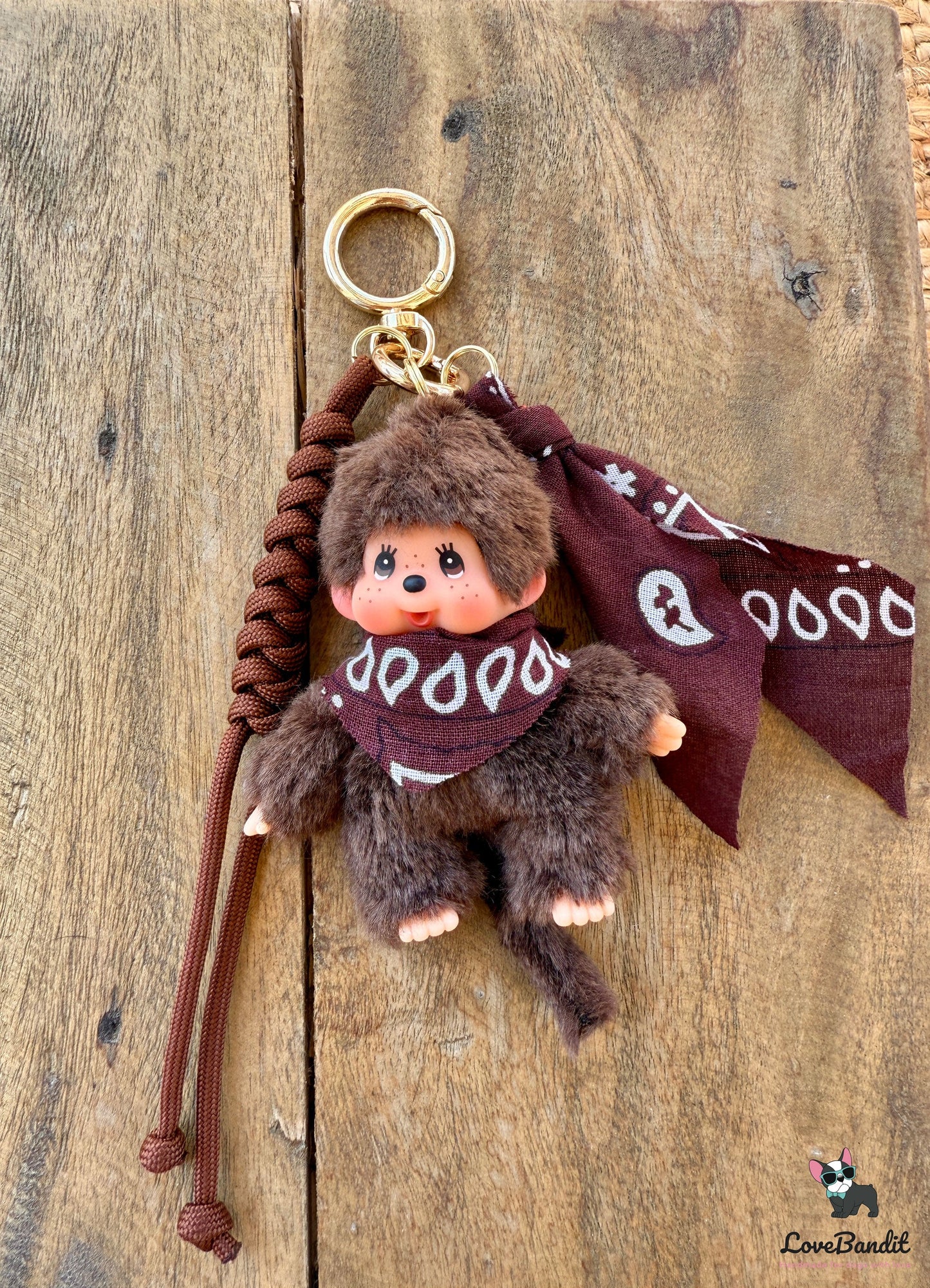 Taschenanhänger Bag Charm Monchhichi - RARITÄT - Bandana LoveBandit