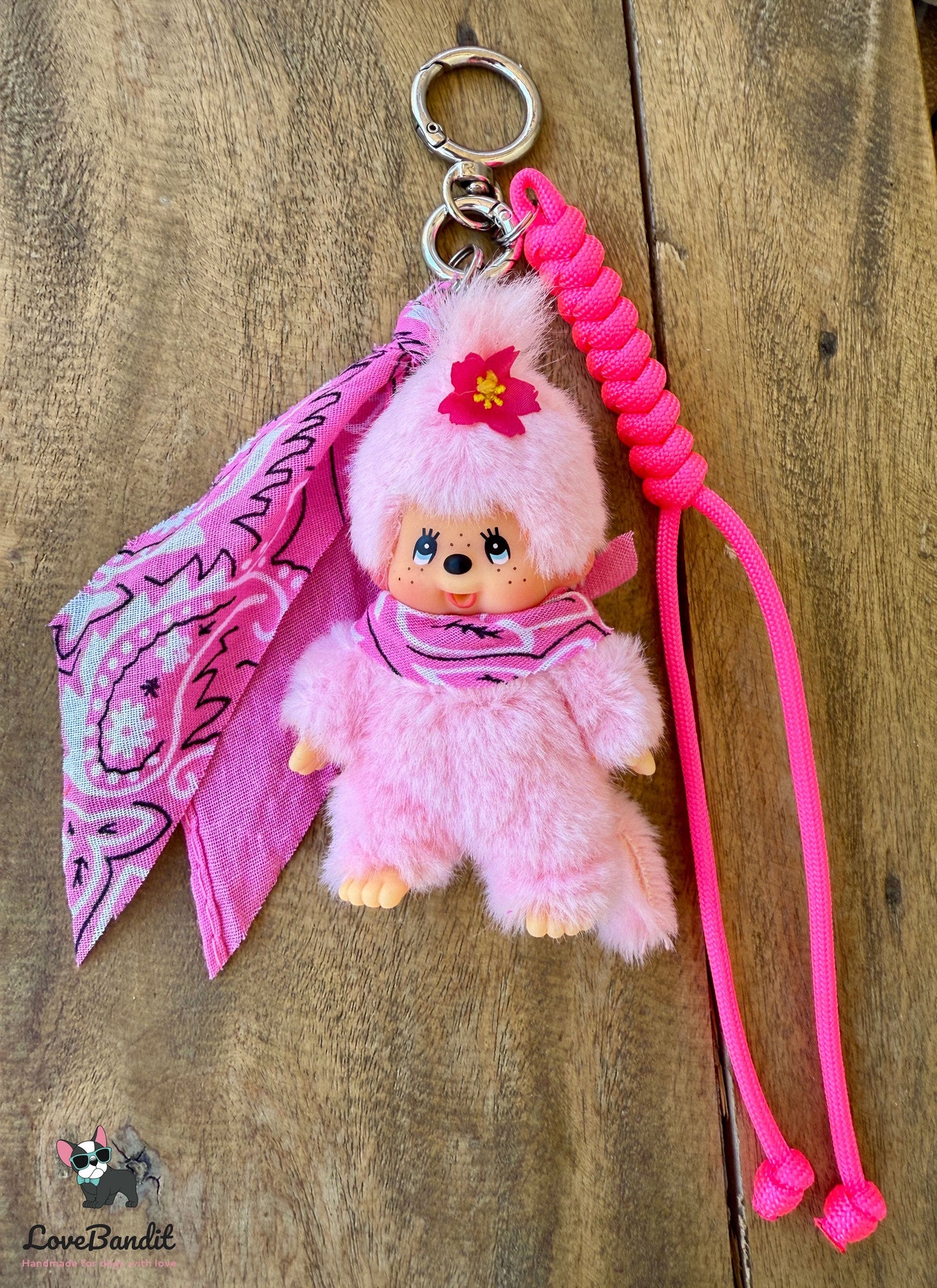 Taschenanhänger Bag Charm Monchhichi Pretty in Pink - LIMITIERT LoveBandit