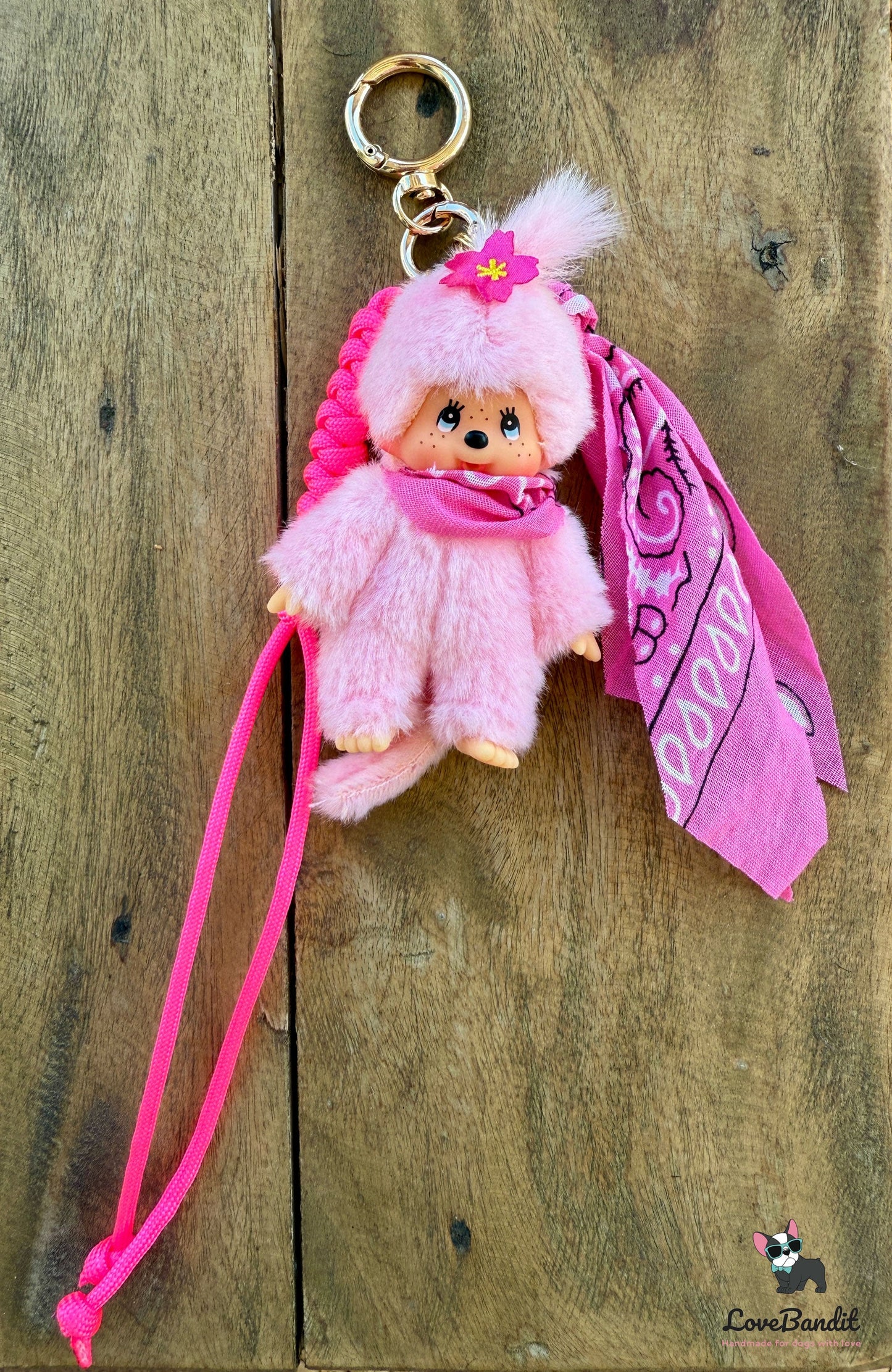 Taschenanhänger Bag Charm Monchhichi Pretty in Pink - LIMITIERT LoveBandit