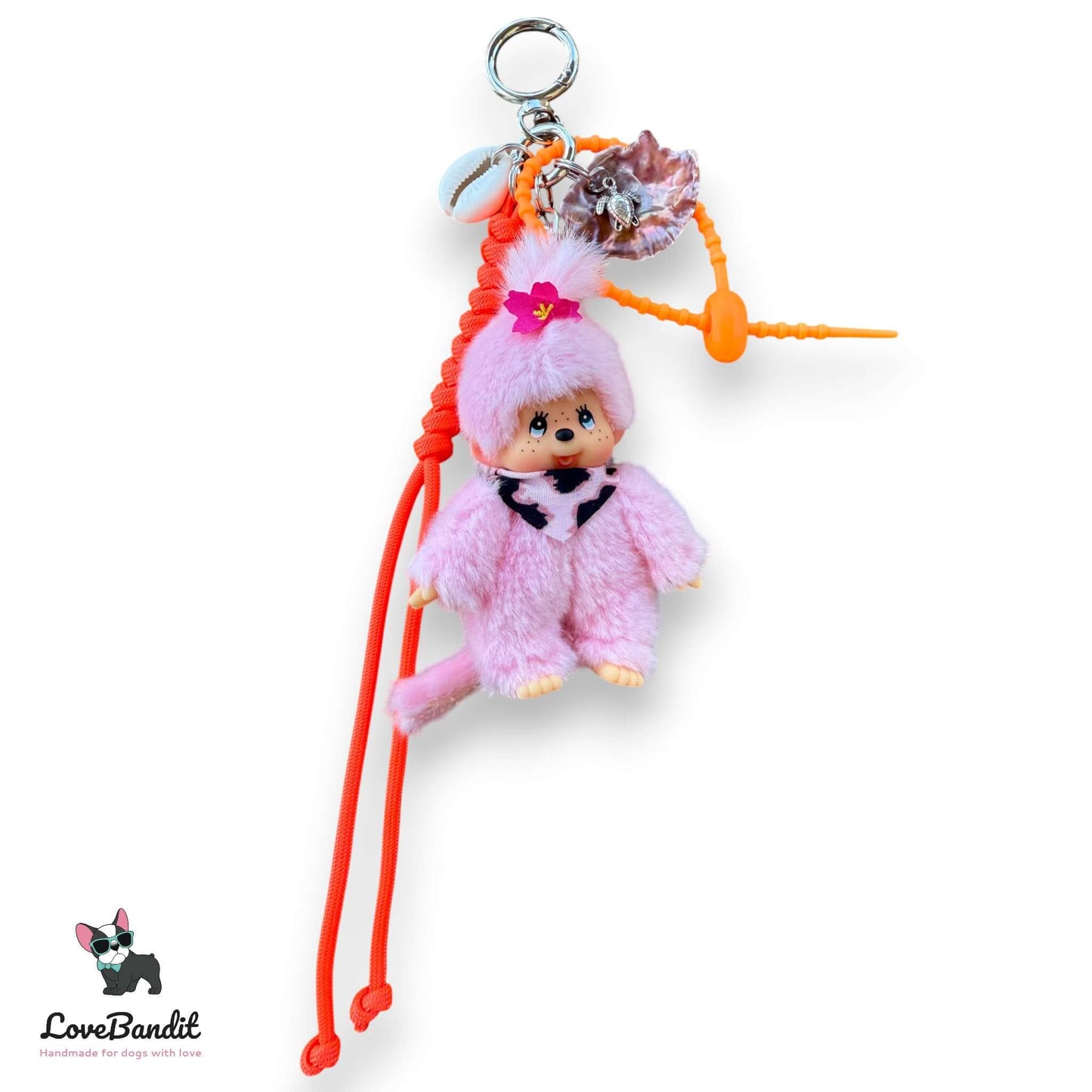 Taschenanhänger Bag Charm Monchhichi rosa Sealover - LIMITIERT - LoveBandit