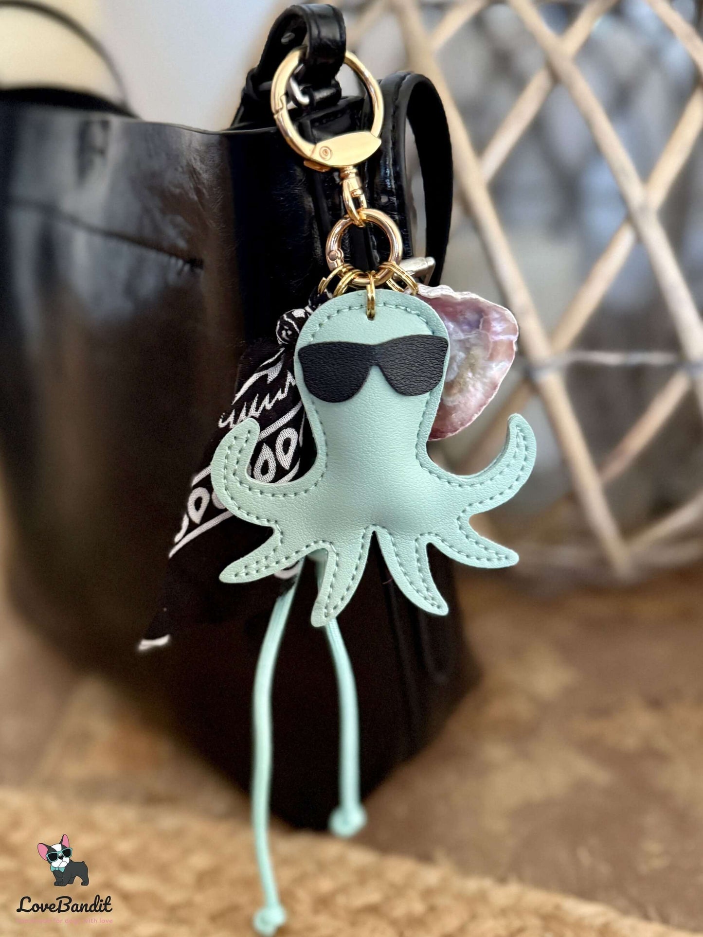 Taschenanhänger Bag Charm Octopus Pearlmutt-LoveBandit