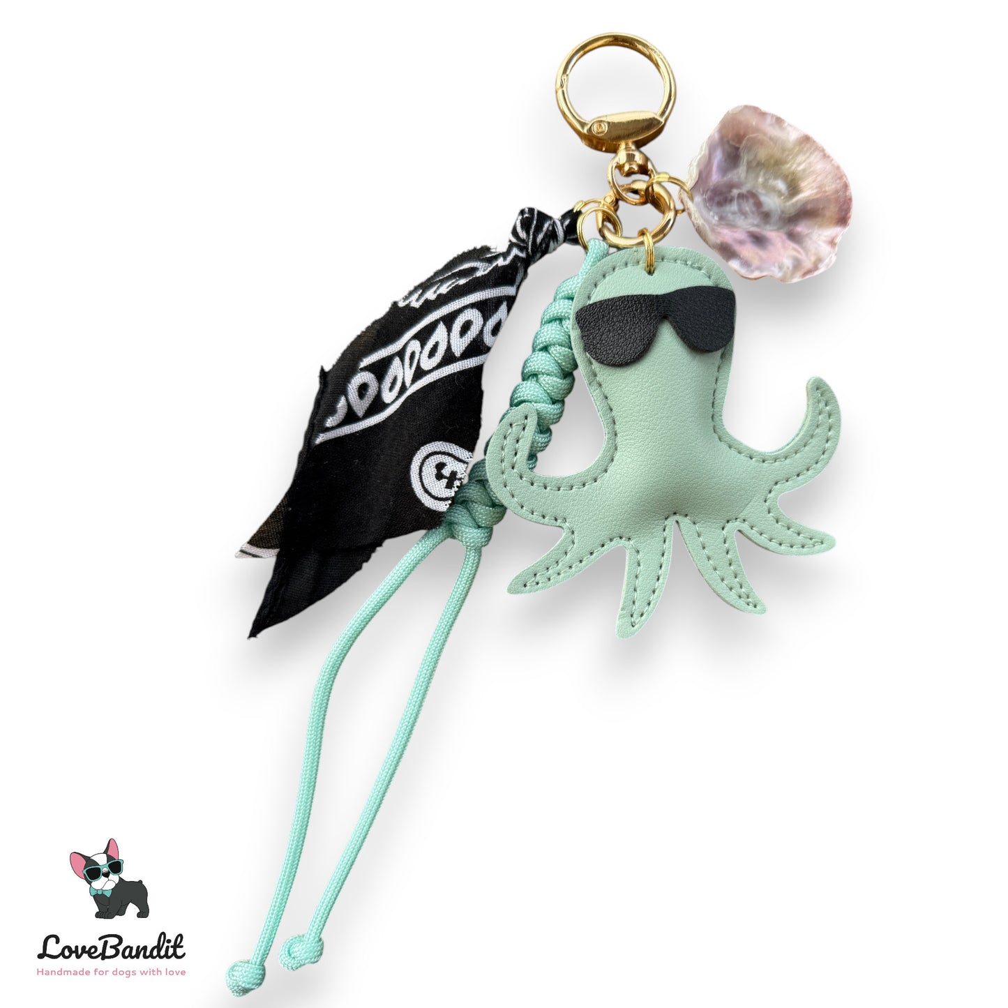 Taschenanhänger Bag Charm Octopus Pearlmutt-LoveBandit