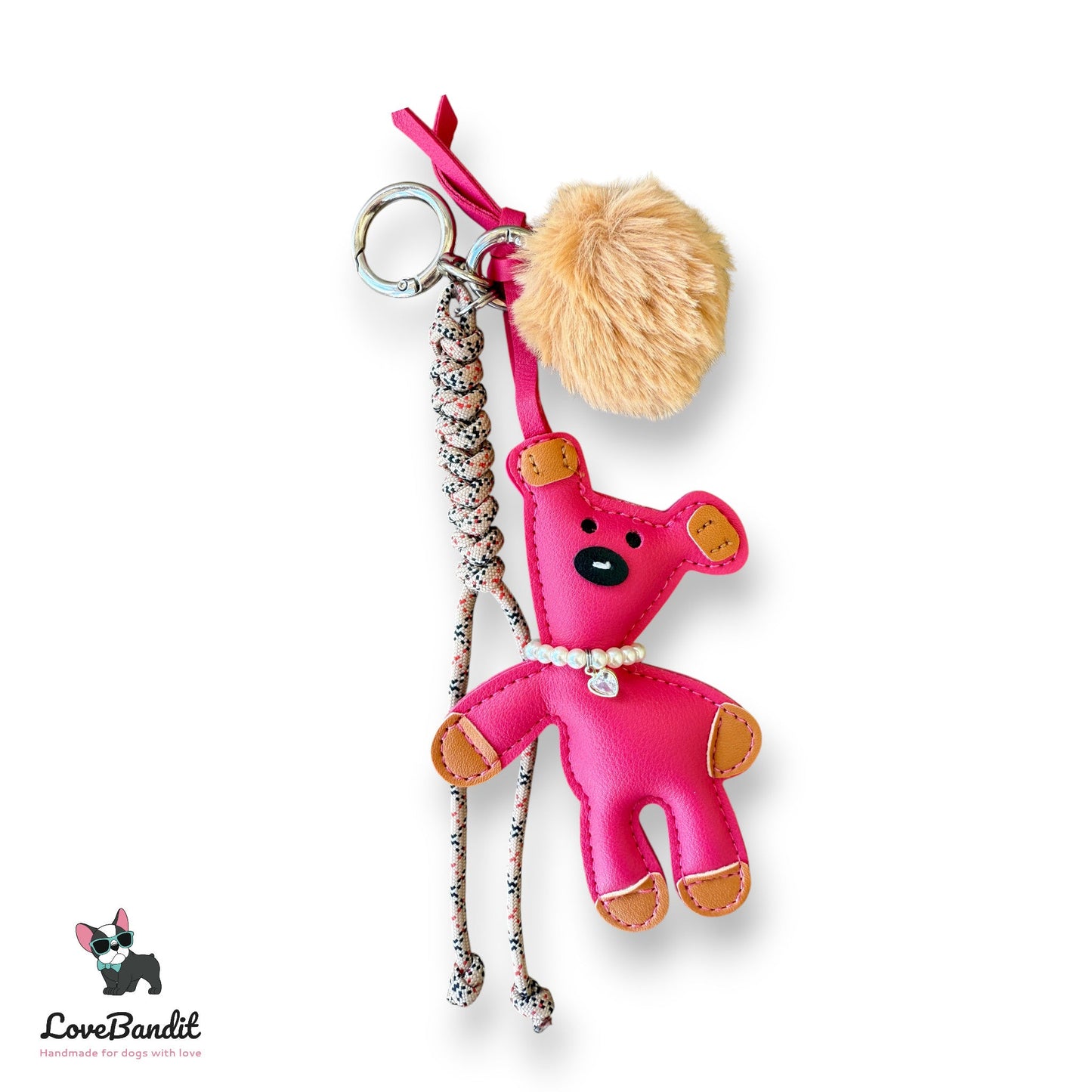 Taschenanhänger Bag Charm frecher Bär Pink LoveBandit