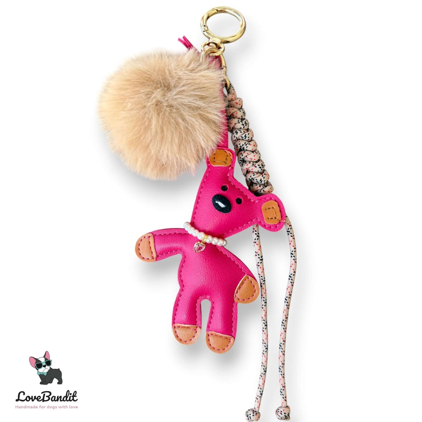 Taschenanhänger Bag Charm frecher Bär Pink LoveBandit