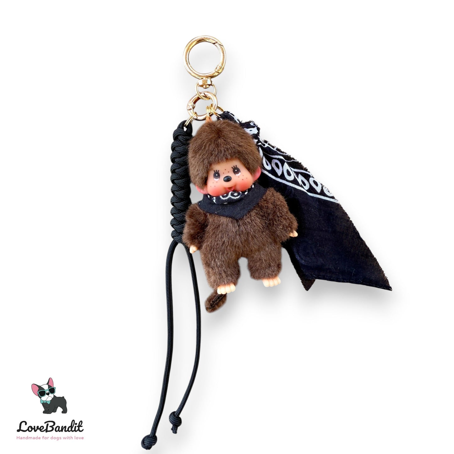 Taschenanhänger Bag Charm Monchhichi - RARITÄT - Bandana LoveBandit