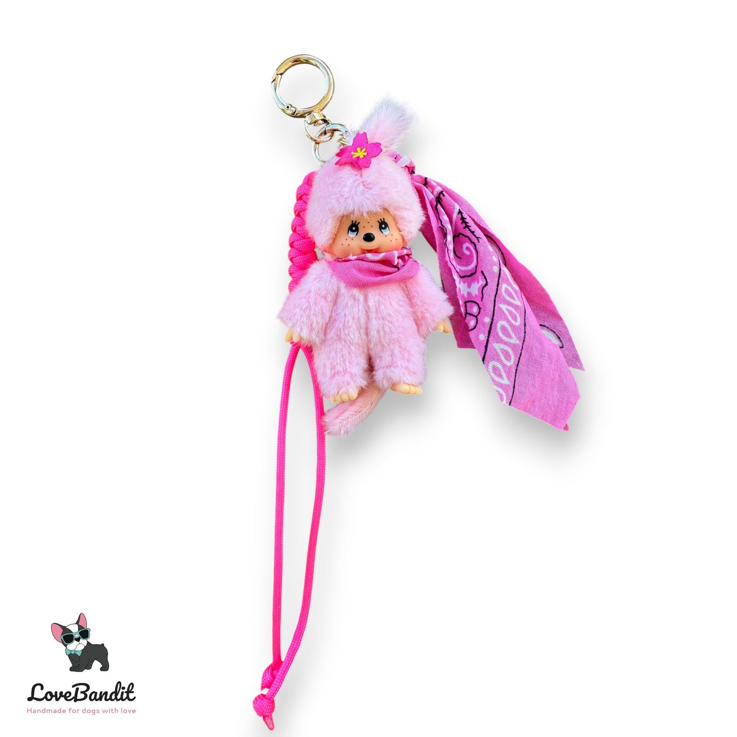 Taschenanhänger Bag Charm Monchhichi Pretty in Pink - LIMITIERT LoveBandit
