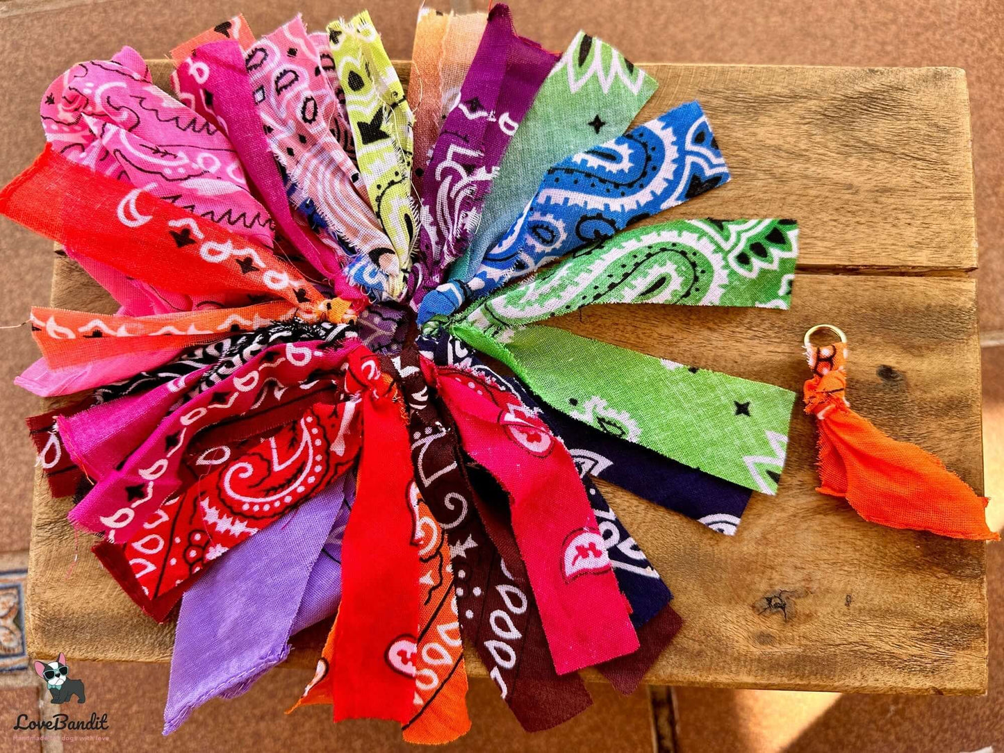 Taschenanhänger Bag Charm Bandana Farben - LoveBandit