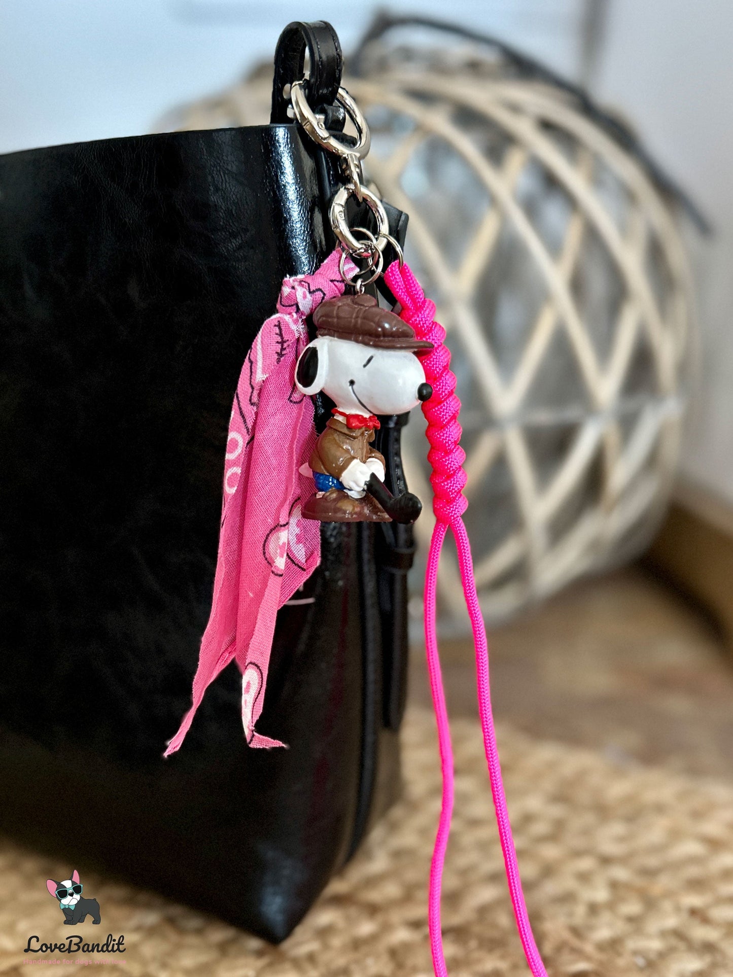Taschenanhänger Bag Charm Peanuts Snoopy Golf LoveBandit