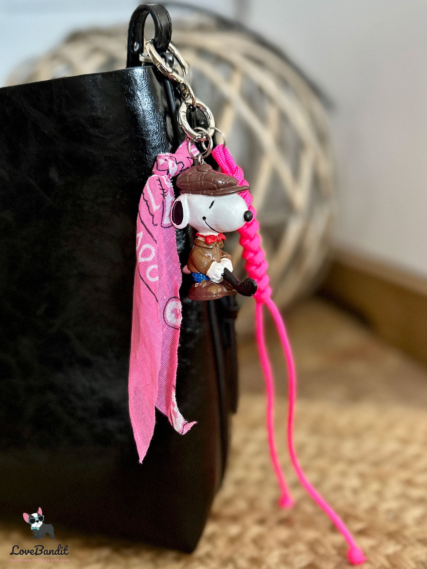 Taschenanhänger Bag Charm Peanuts Snoopy Golf LoveBandit