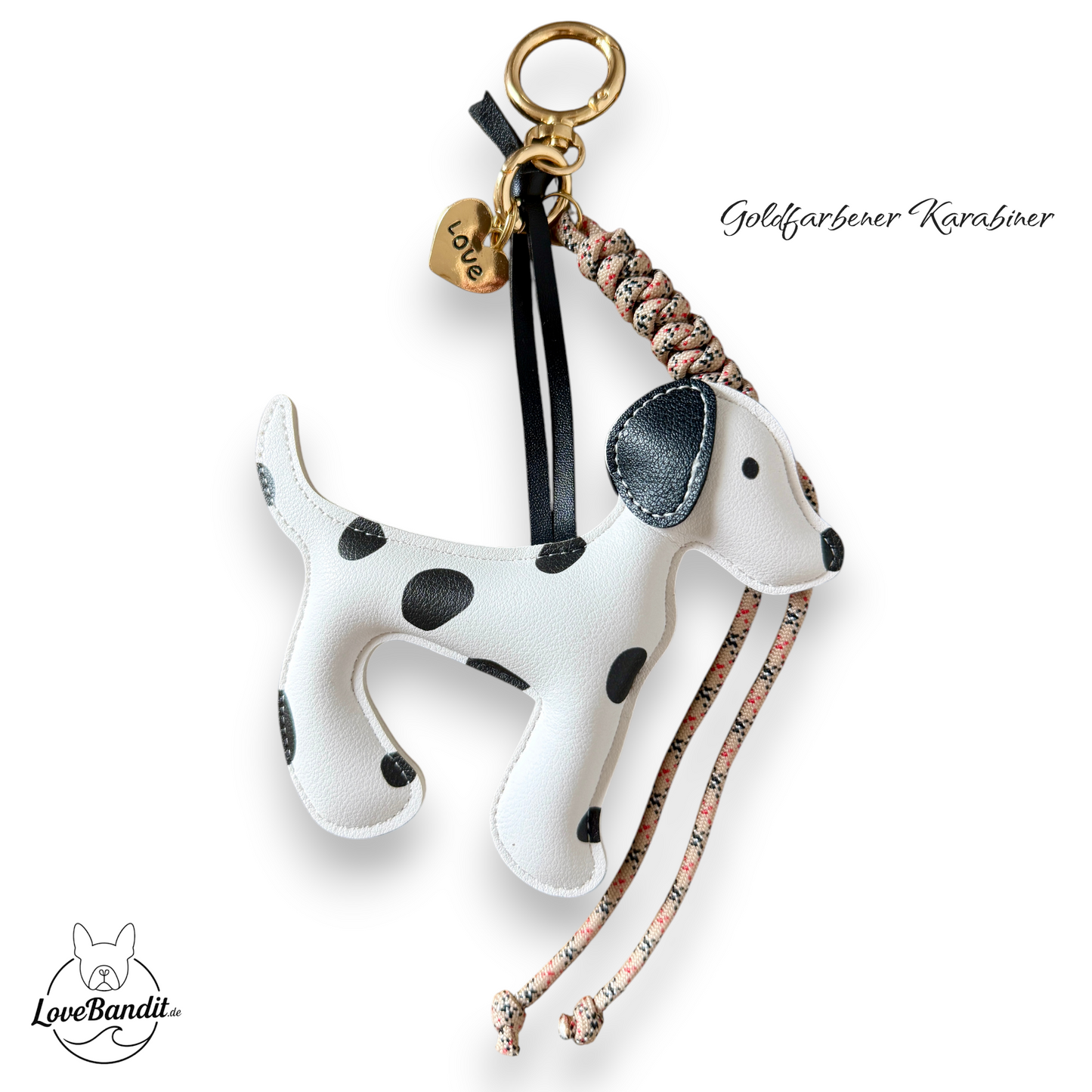 Taschenanhänger Bag Charm Dalmatiner LOVE 🐾🤍