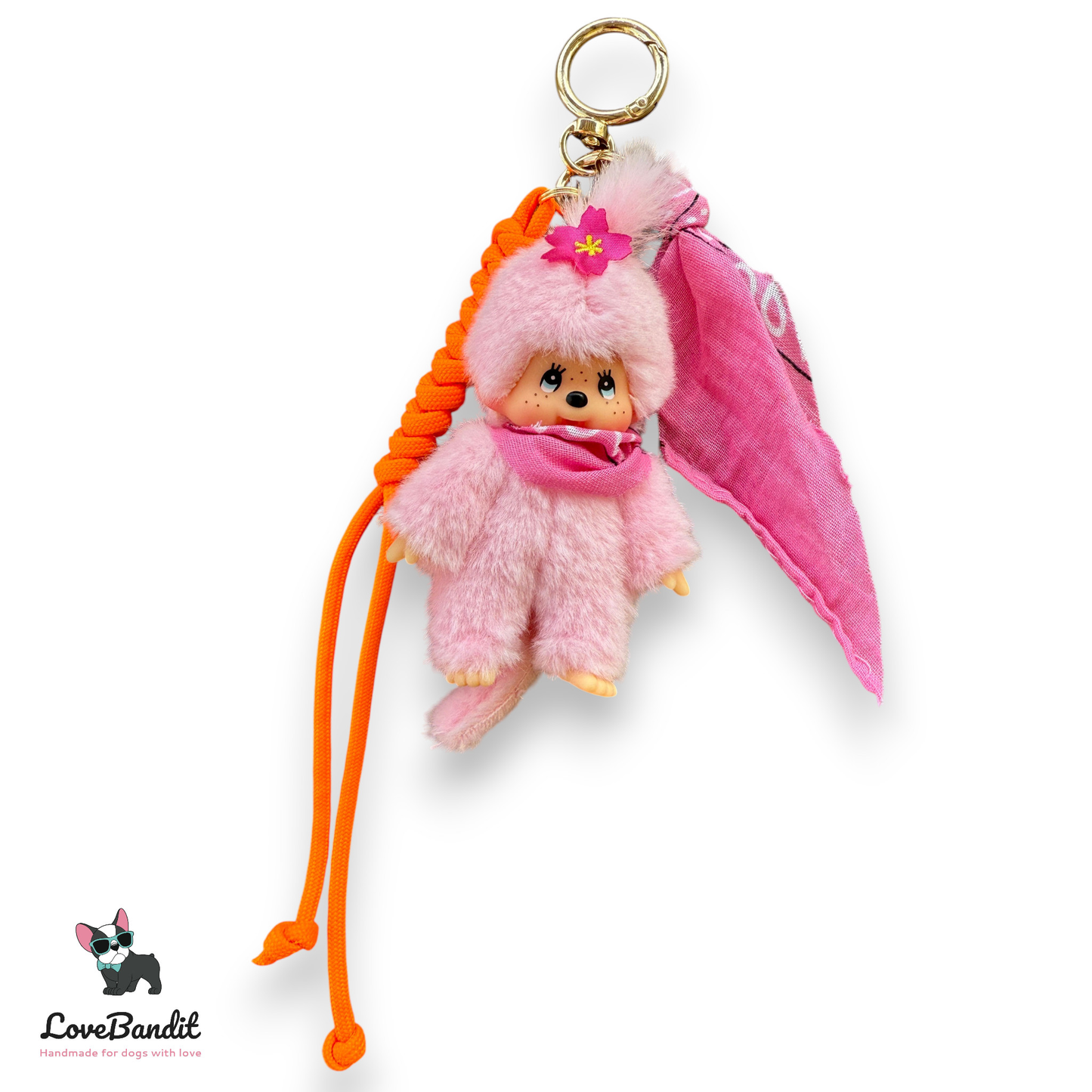Taschenanhänger Bag Charm Monchhichi Pretty in Pink - LIMITIERT LoveBandit