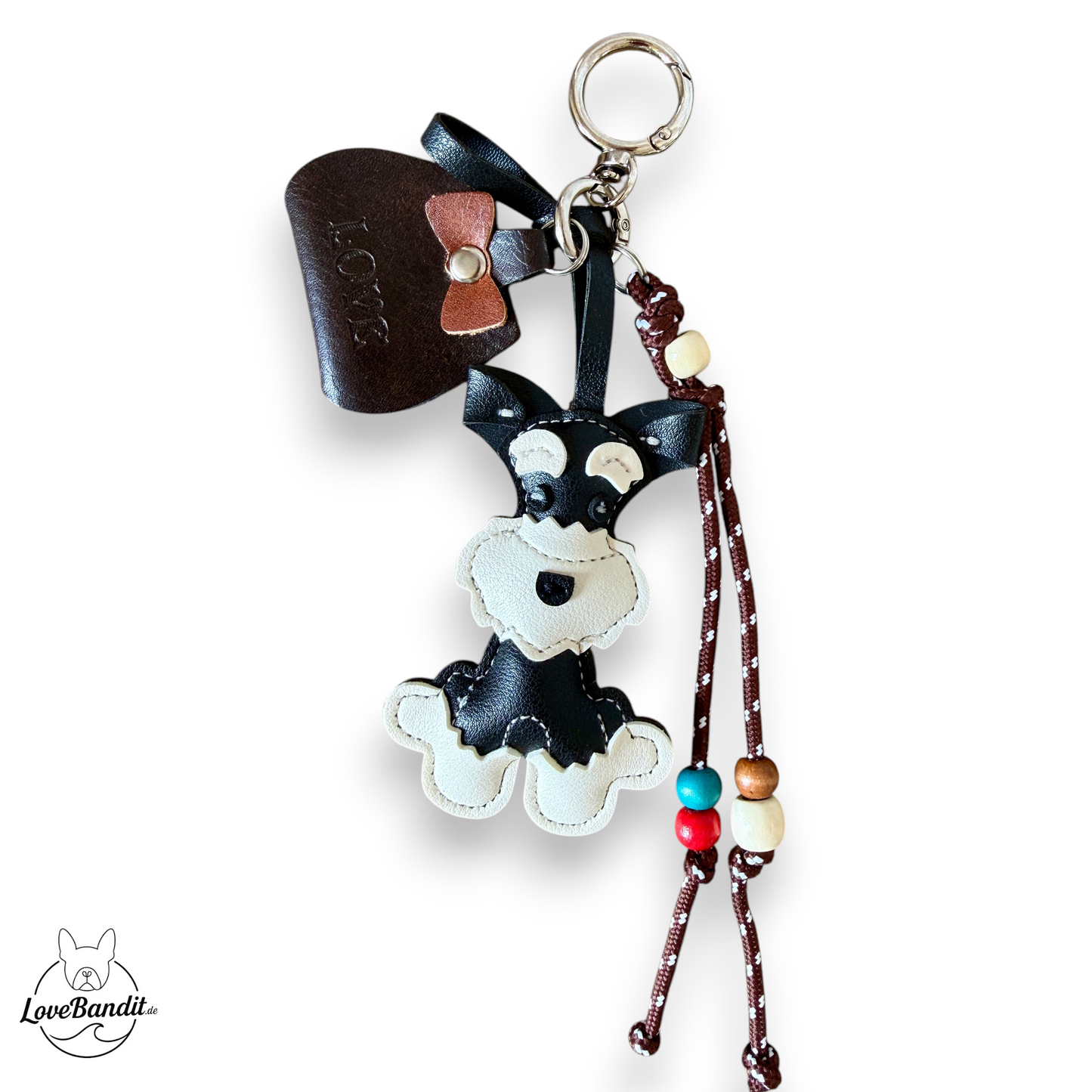 Taschenanhänger Bag Charm Little Schnauzer Love blk 🐾🖤 LoveBandit