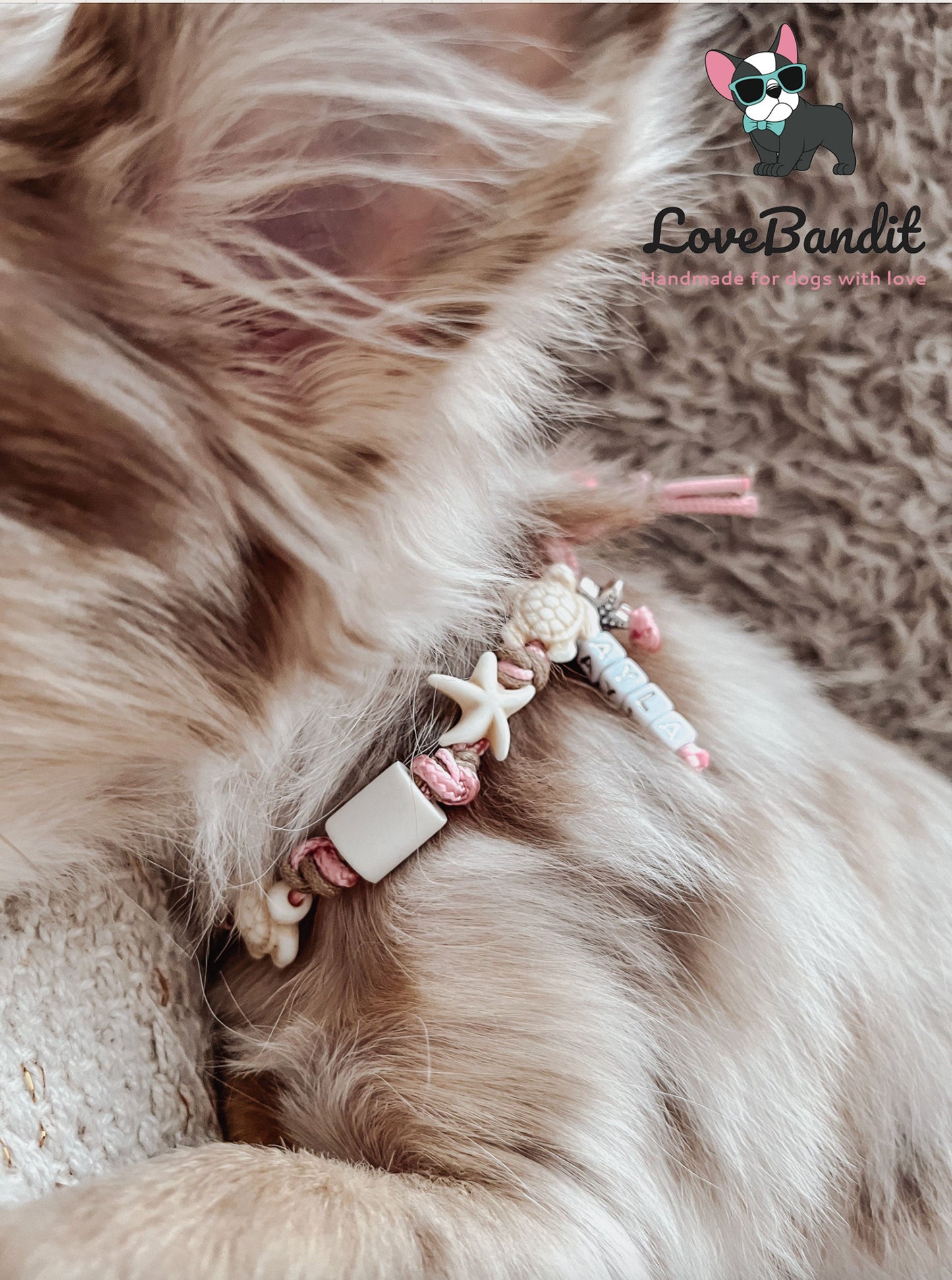 EM-Keramik Halsband Schildkröten Seesterne mit Anhänger - LoveBandit