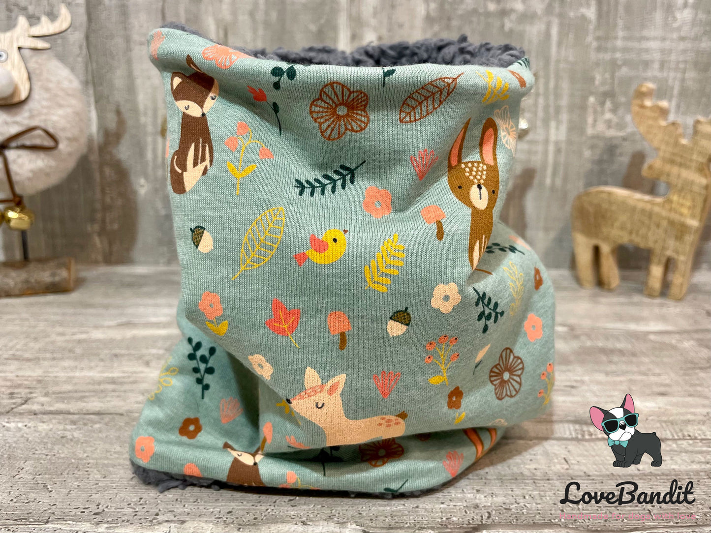 Hundeloop Hundeschal "Waldtiere melange" Lovebandit