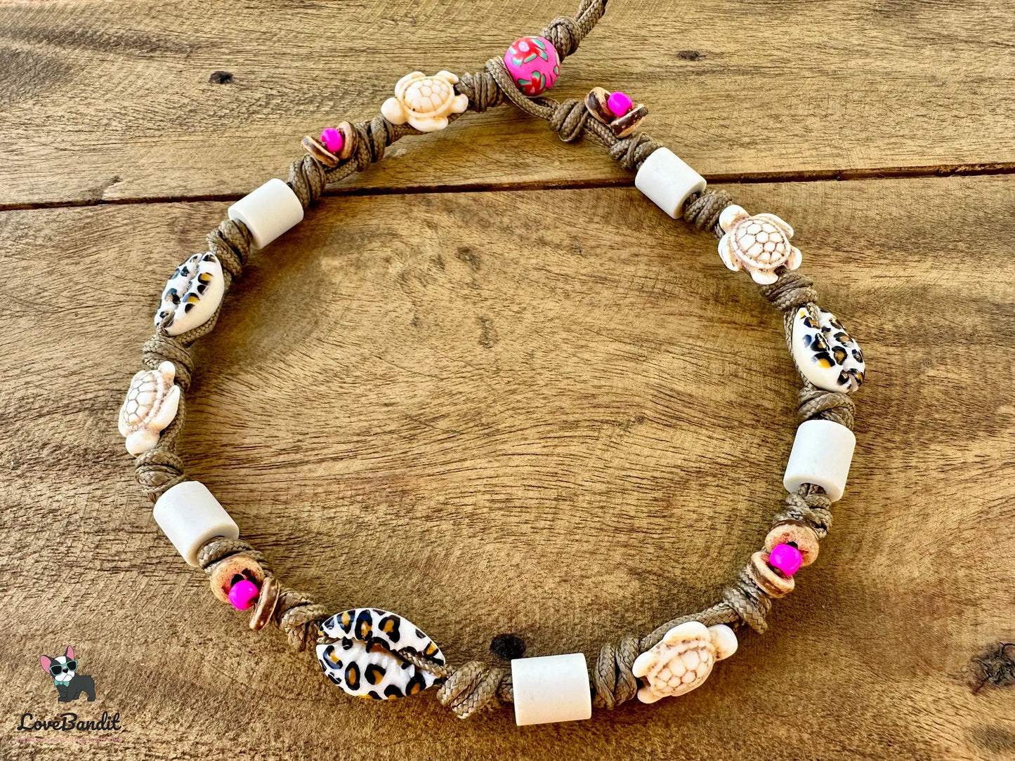 EM Keramik Armband "Leo Muschel voll angesagt" - LoveBandit
