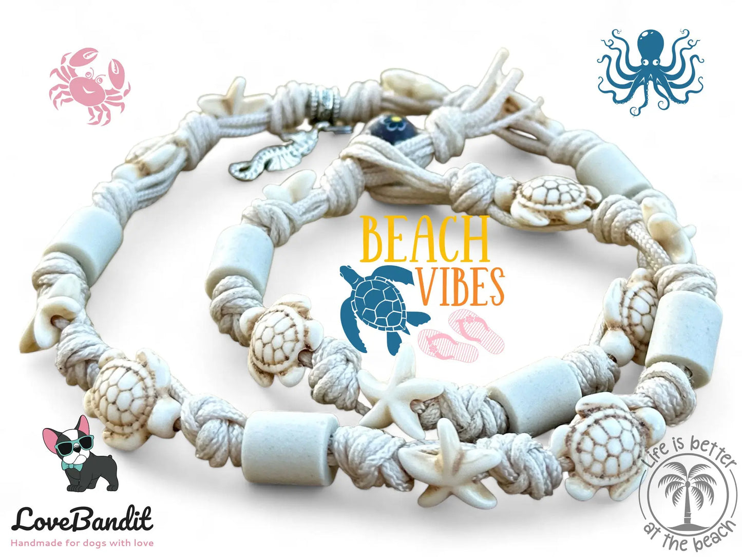 EM-Keramik Halsband Zeckenhalsband "Boho Dog" LoveBandit