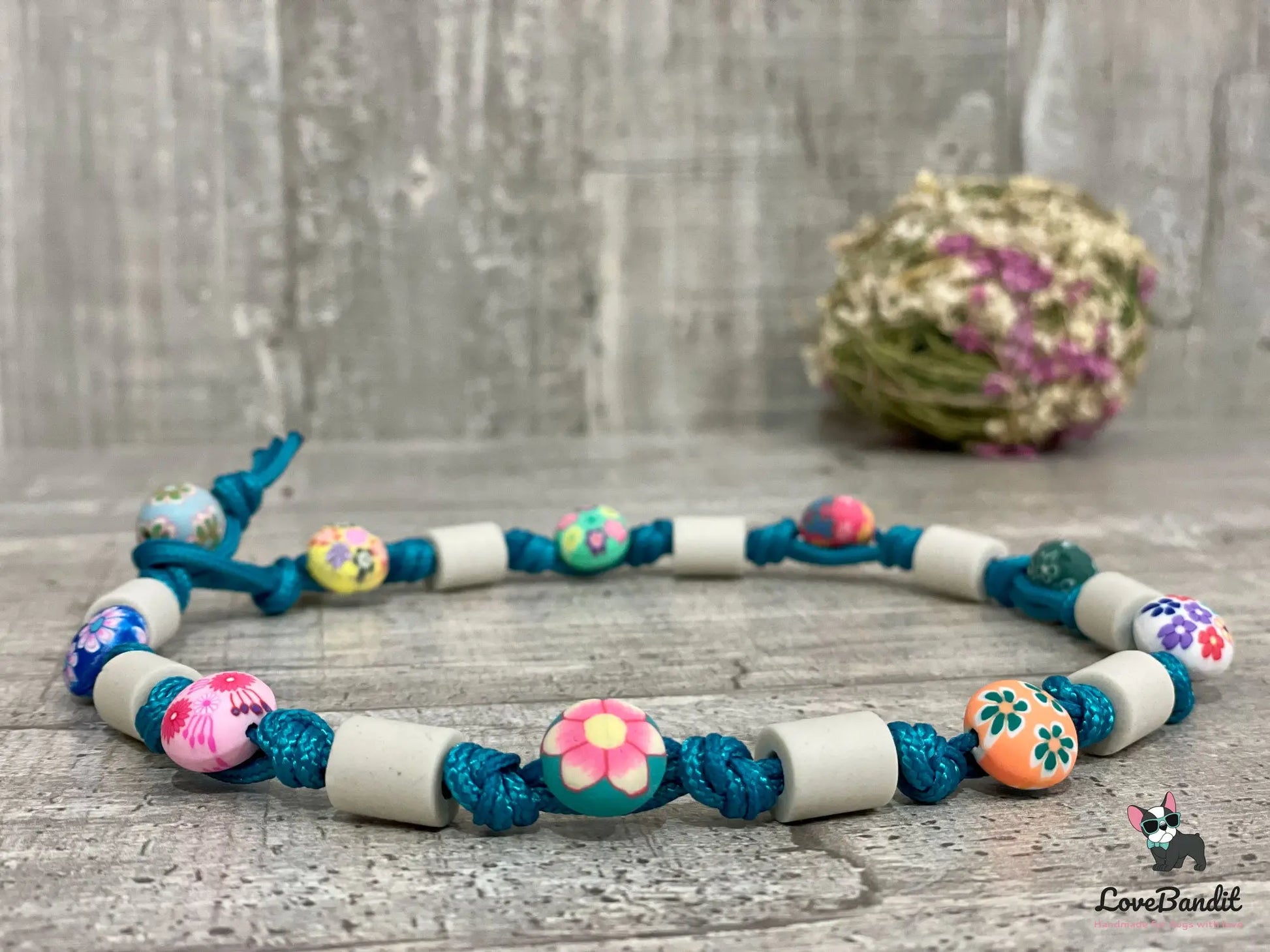 EM-Keramik Halsband Zeckenhalsband "Smartie" bunt - LoveBandit