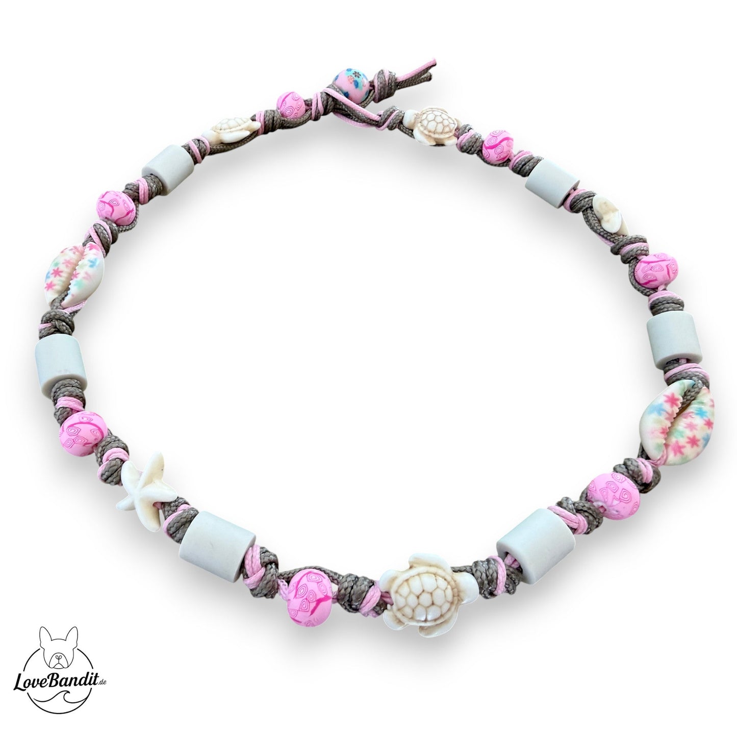 EM-Keramik Halsband Zeckenhalsband "MAUI Girl" Pink Lovebandit