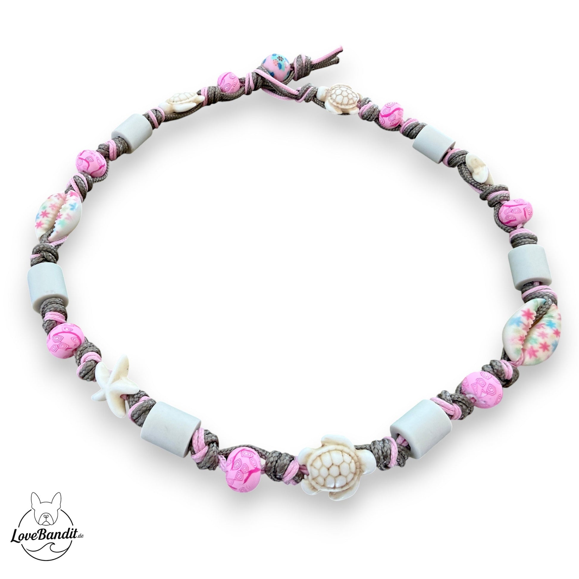 EM-Keramik Halsband Zeckenhalsband "MAUI Girl" Pink Lovebandit