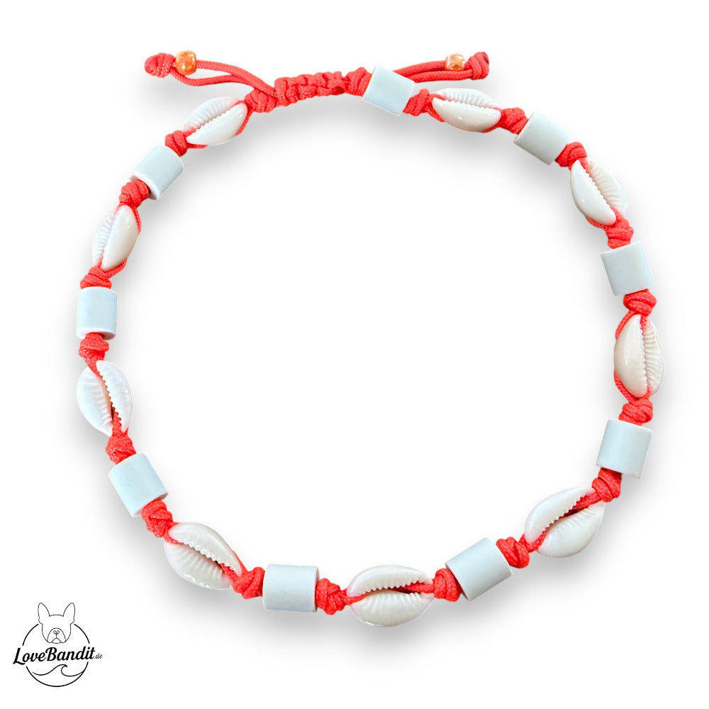 EM_Keramik_Halsband_Hundehalsband_Muscheln_verstellbar_Neon_Orange-LoveBandit