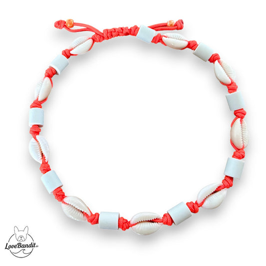 EM_Keramik_Halsband_Hundehalsband_Muscheln_verstellbar_Neon_Orange-LoveBandit
