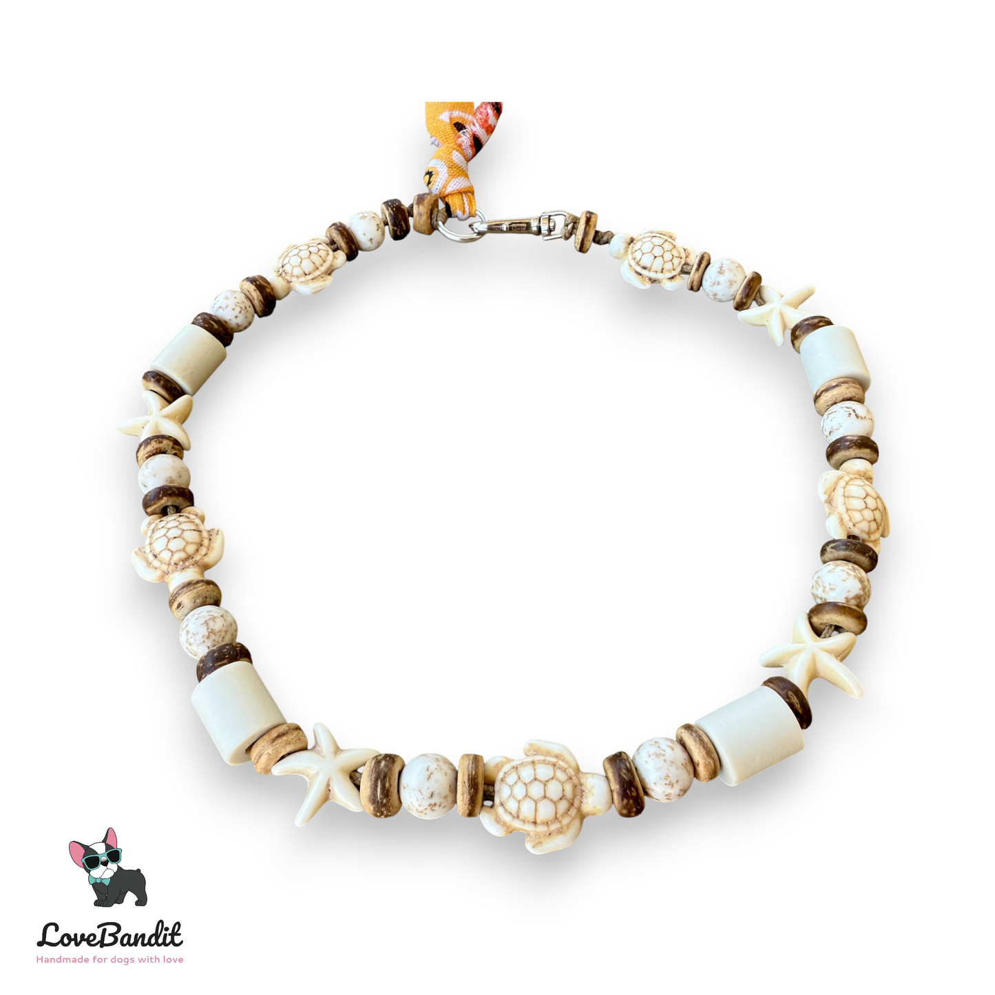 EM-Keramik Halsband Magnesit Schildkröten Seesterne Lovebandit