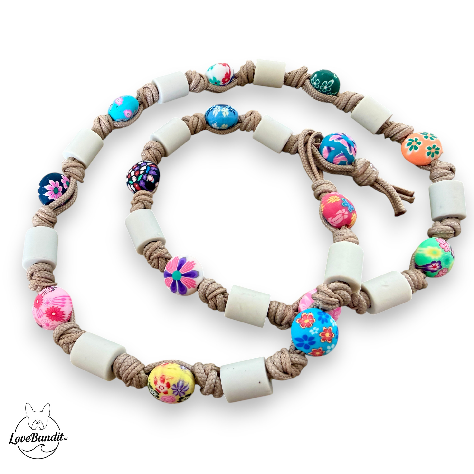 EM-Keramik Halsband Zeckenhalsband Smartie bunt LoveBandit