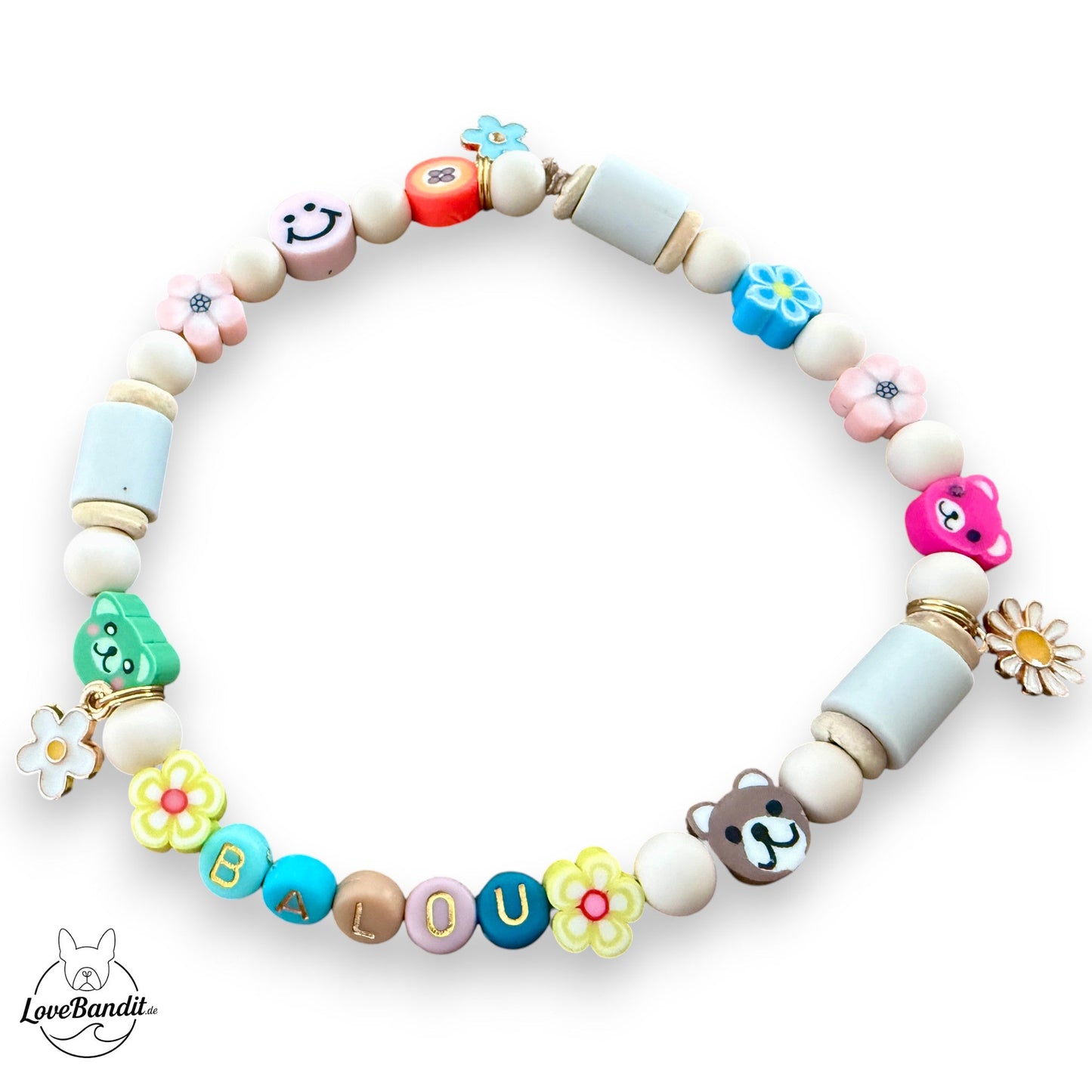 EM-Keramik Halsband Zeckenhalsband elastisch Aloha LoveBandit