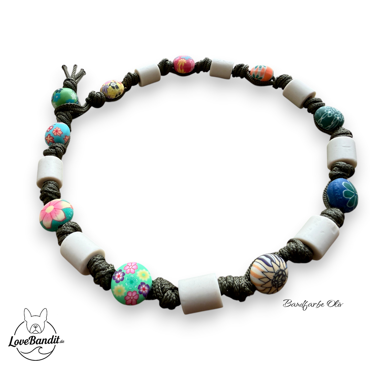 EM-Keramik Halsband Zeckenhalsband Smartie bunt LoveBandit
