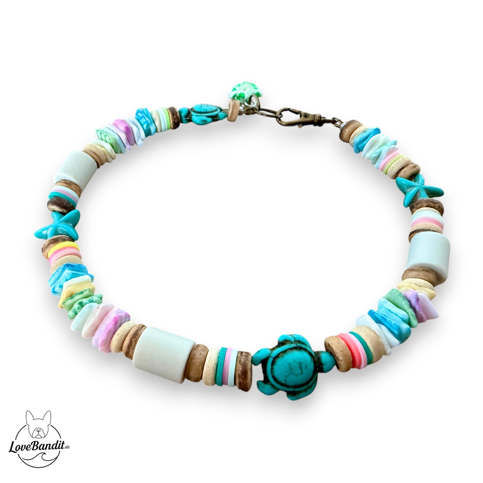 EM Keramik Armband "Muschel-Love" pastellbunt Lovebandit