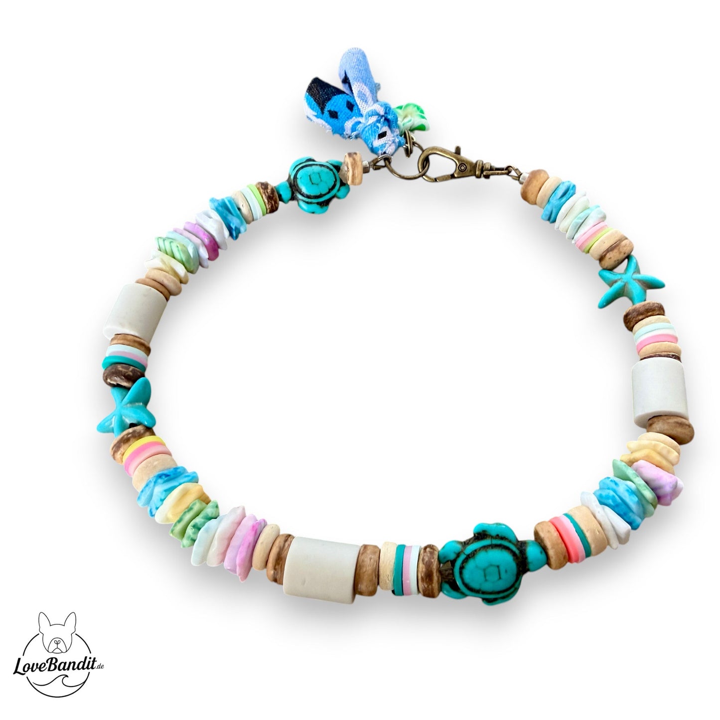 EM Keramik Armband "Muschel-Love" pastellbunt Lovebandit