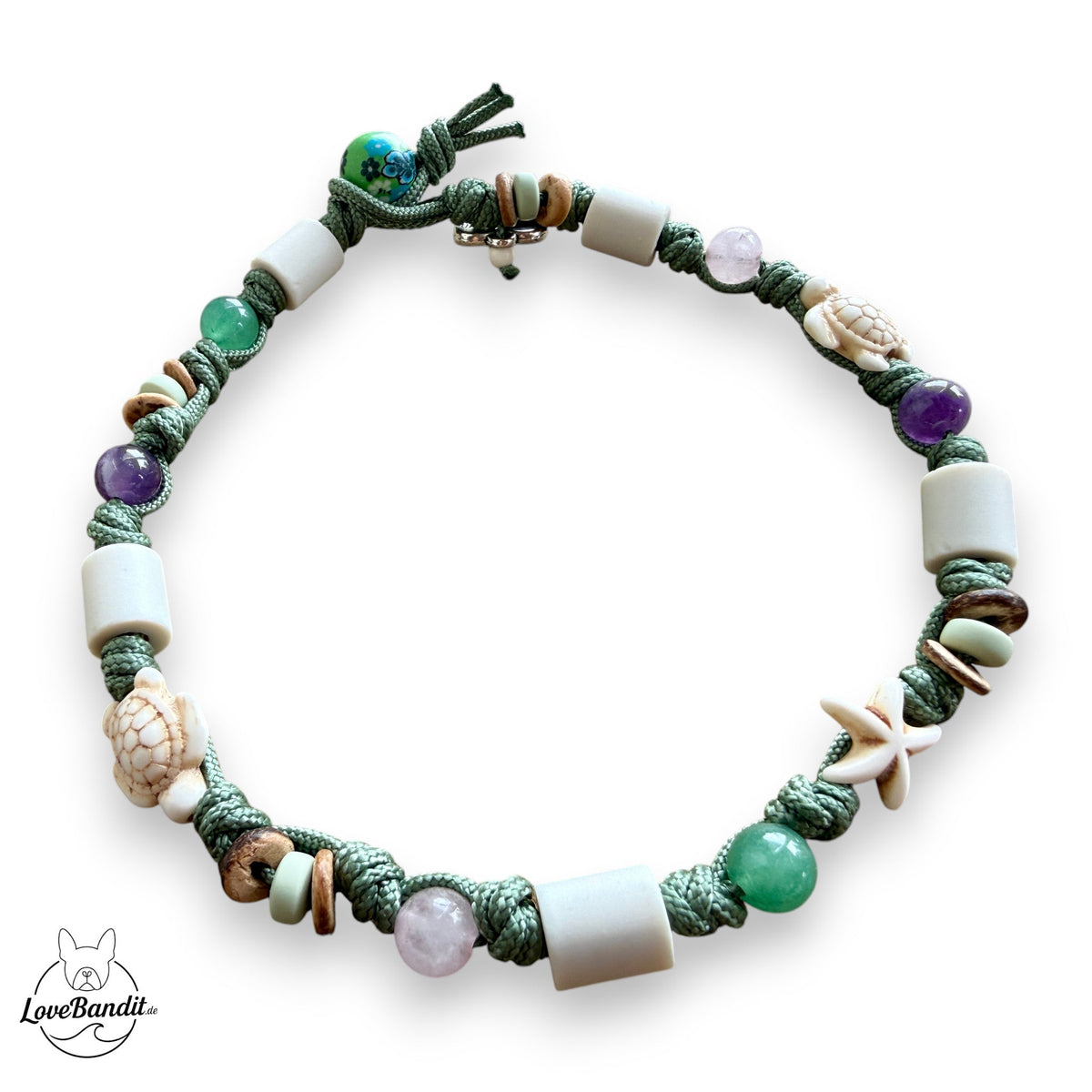 EM Keramik Heilstein Halsband Liebe Ruhe Mut 🤍 Lovebandit