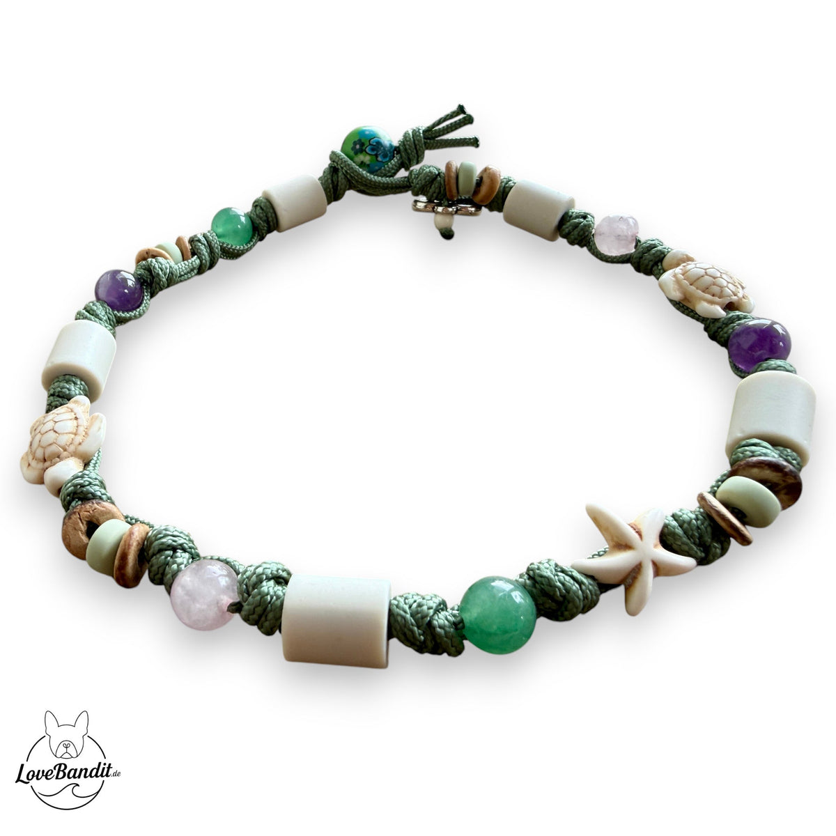EM Keramik Heilstein Halsband Liebe Ruhe Mut 🤍 Lovebandit