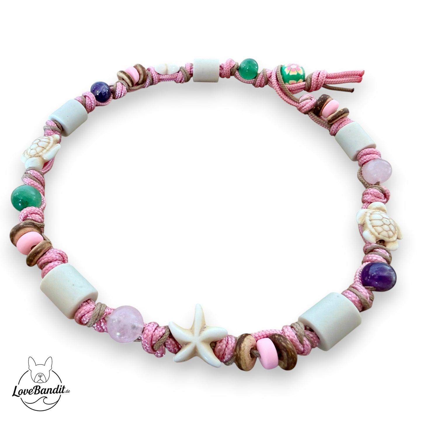 EM Keramik Heilstein Halsband Liebe Ruhe Mut 🤍