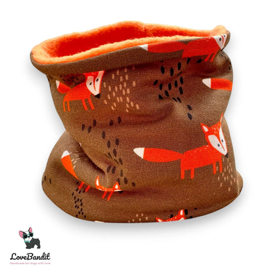 Hundeloop Hundeschal Fuchs Braun Orange - LoveBandit